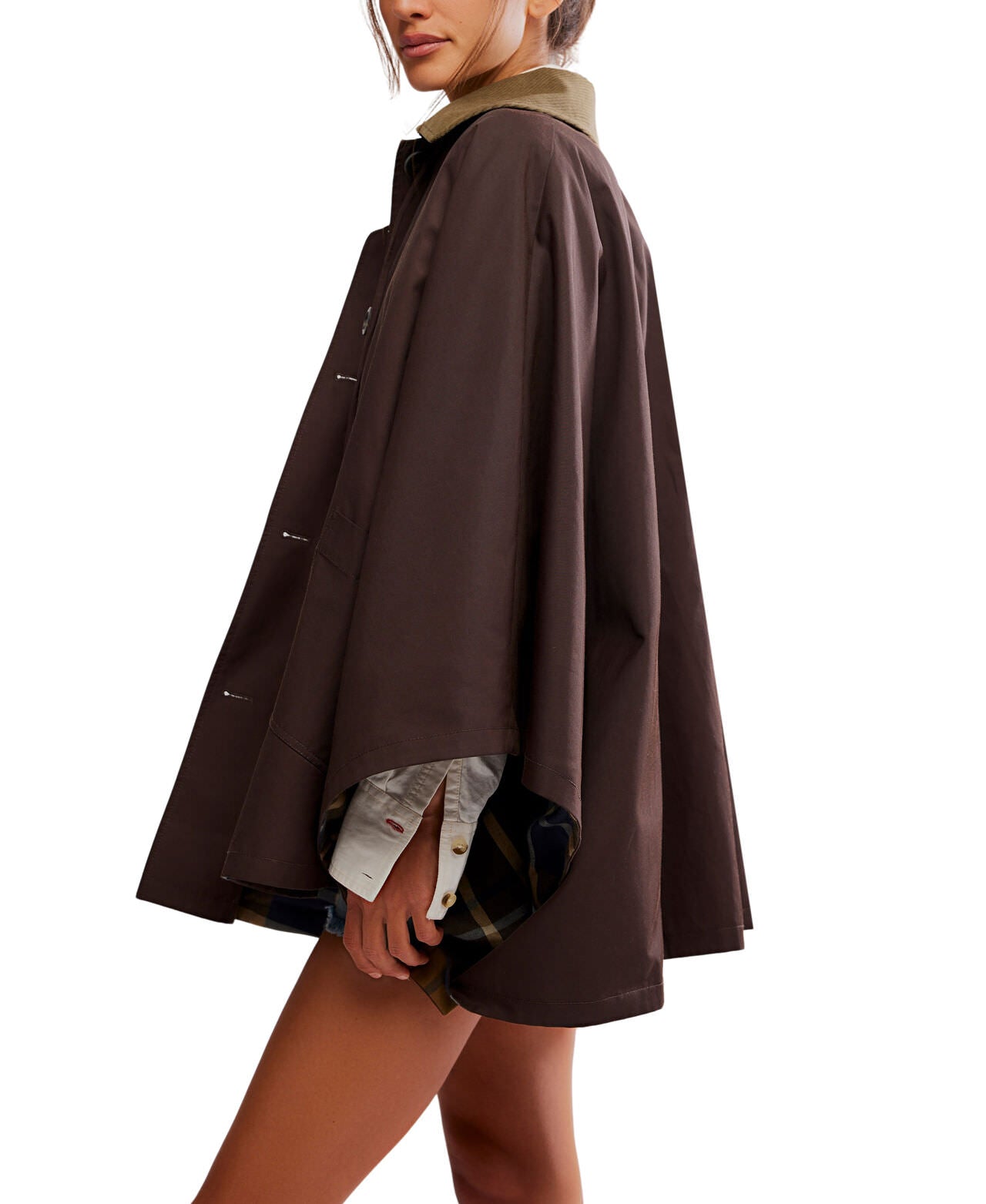Bailey Cape Jacket - Italian Mocha - Free People