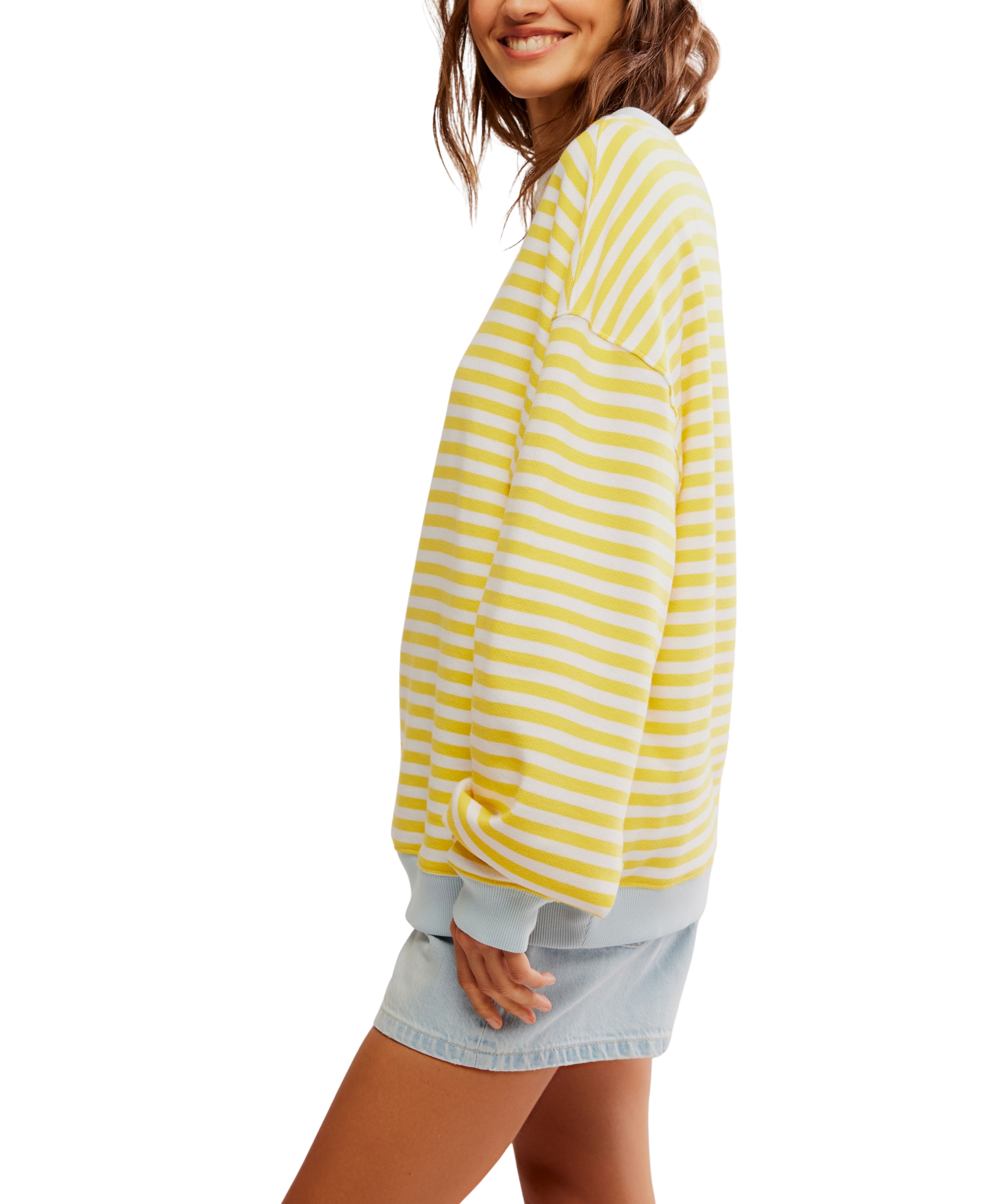 Classic Striped Crew (Dandelion Combo) - Free People