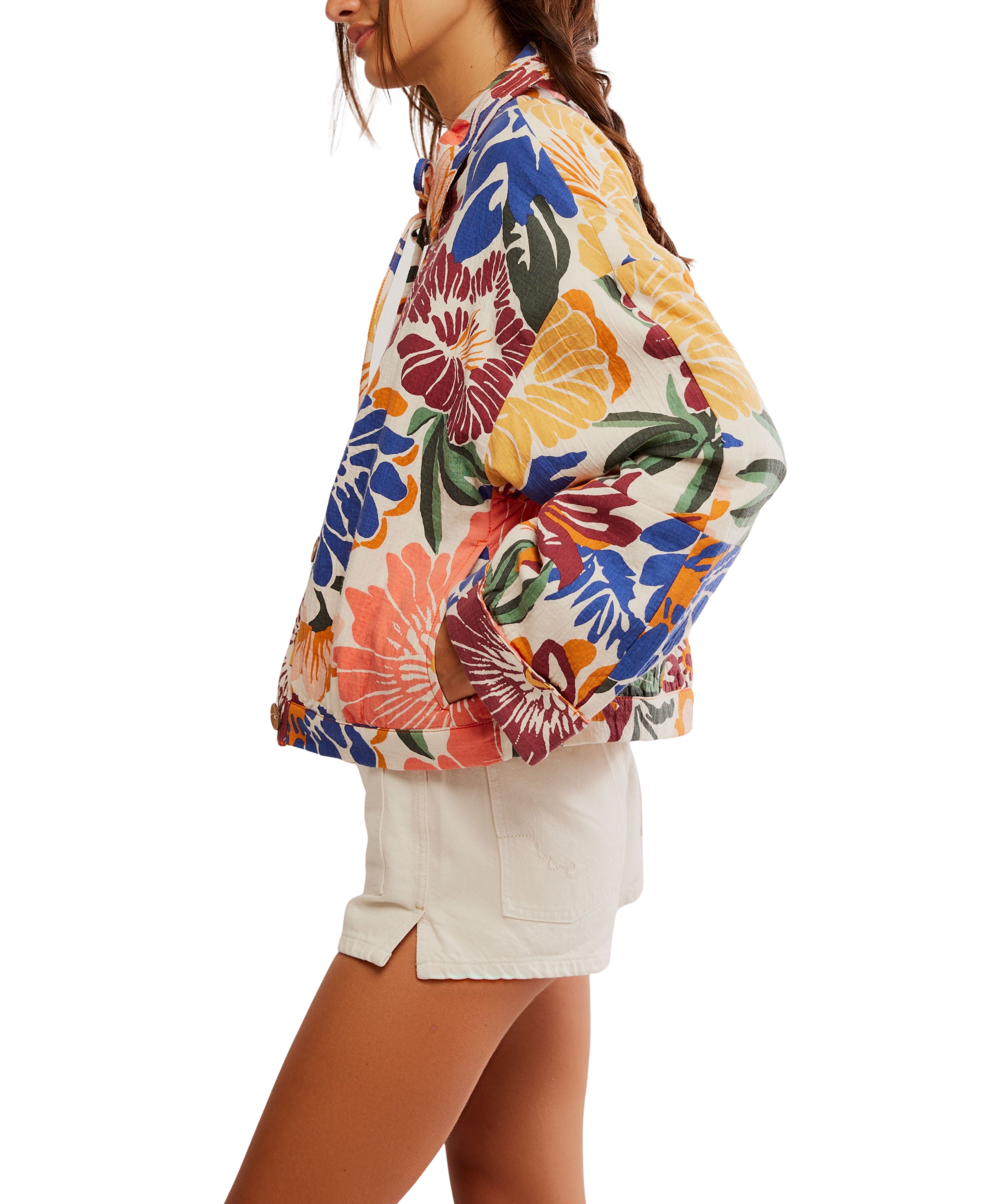 Soleil Beach Jacket - Tropical Combo - Free People