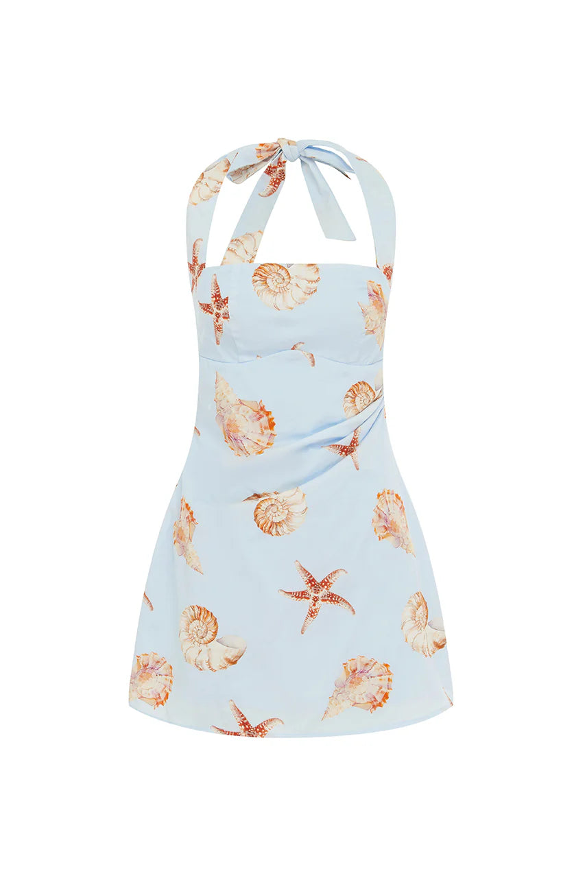 Mindy Mini Dress - Blue - Runaway The Label