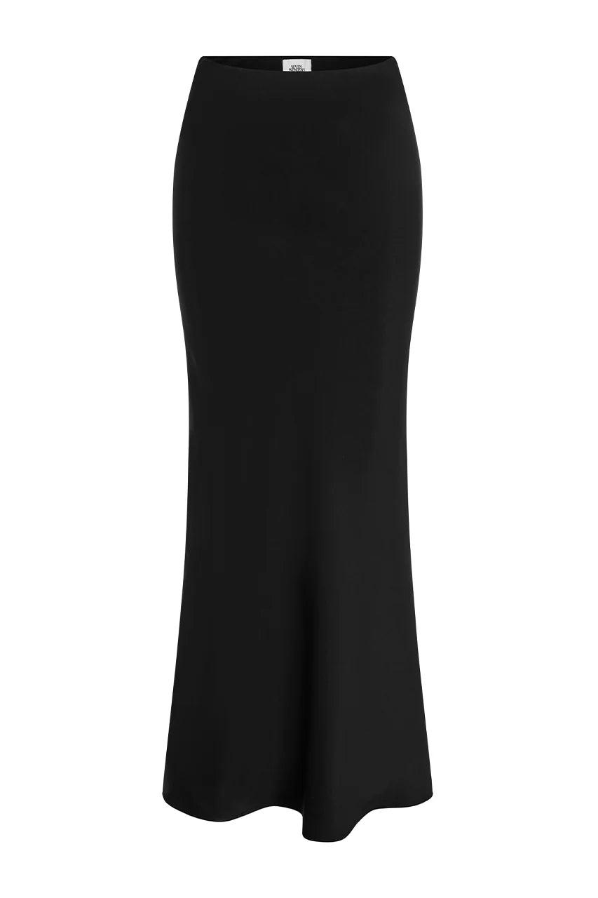Elindra Maxi Skirt - Black - Runaway the Label