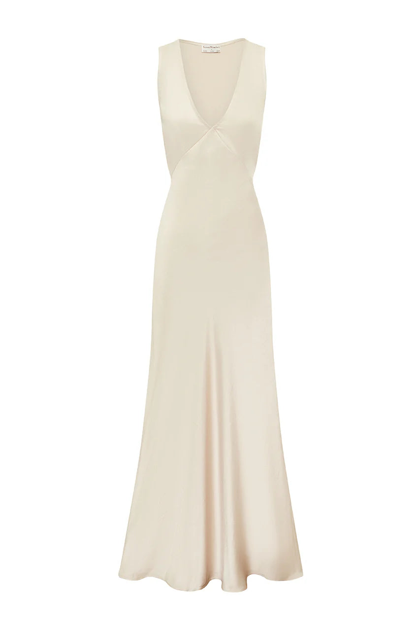 Kalli Maxi Dress (Cream) - Runaway the Label