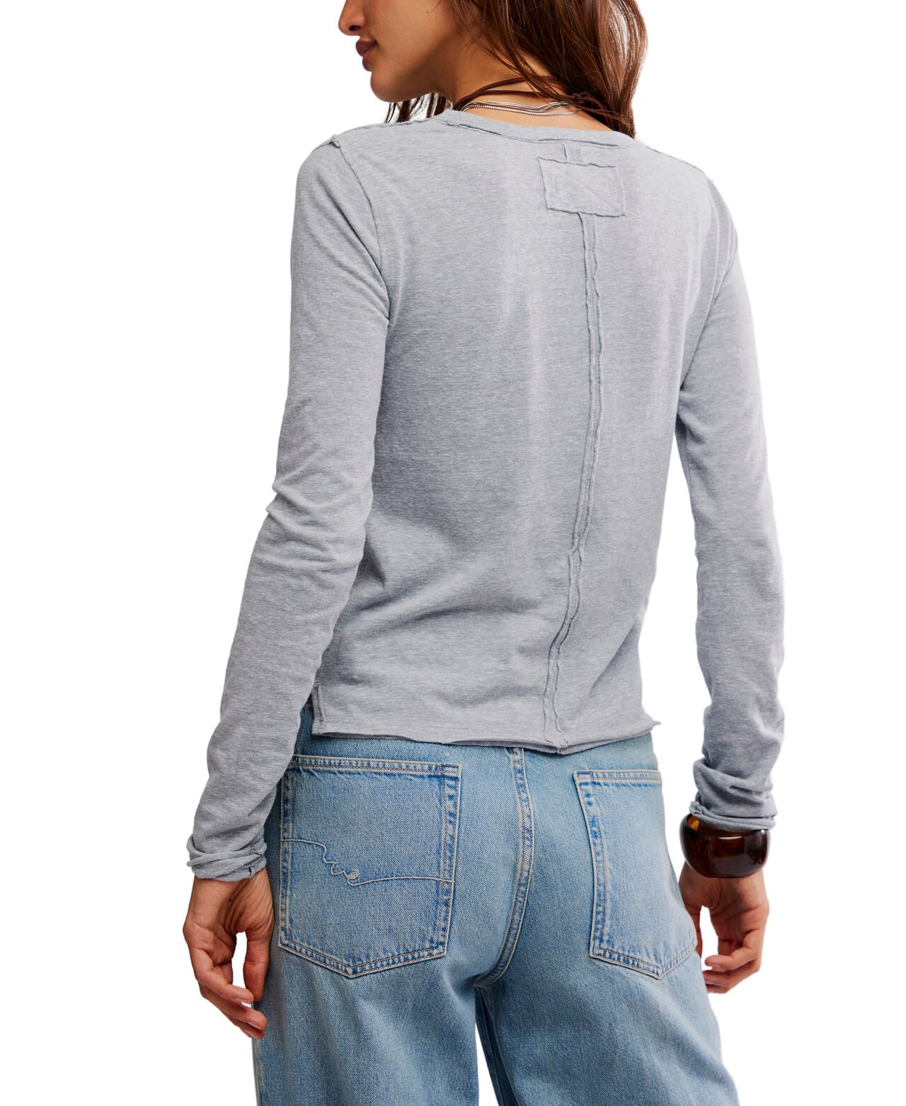 We The Free Nova Tee Long Sleeve - (Sand) Free People