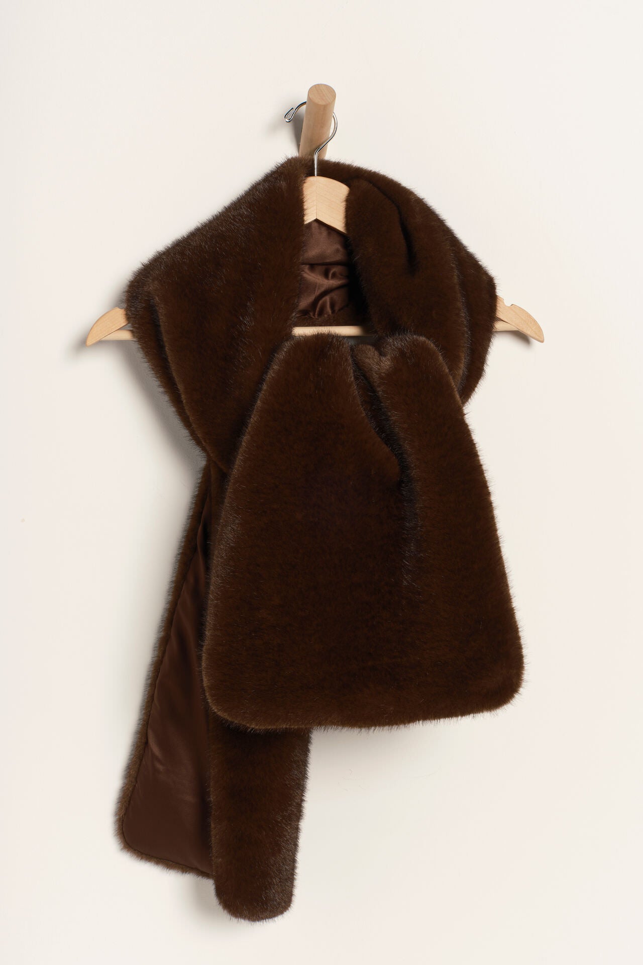 Snow Angel Faux Fur Scarf - Espresso - Free People