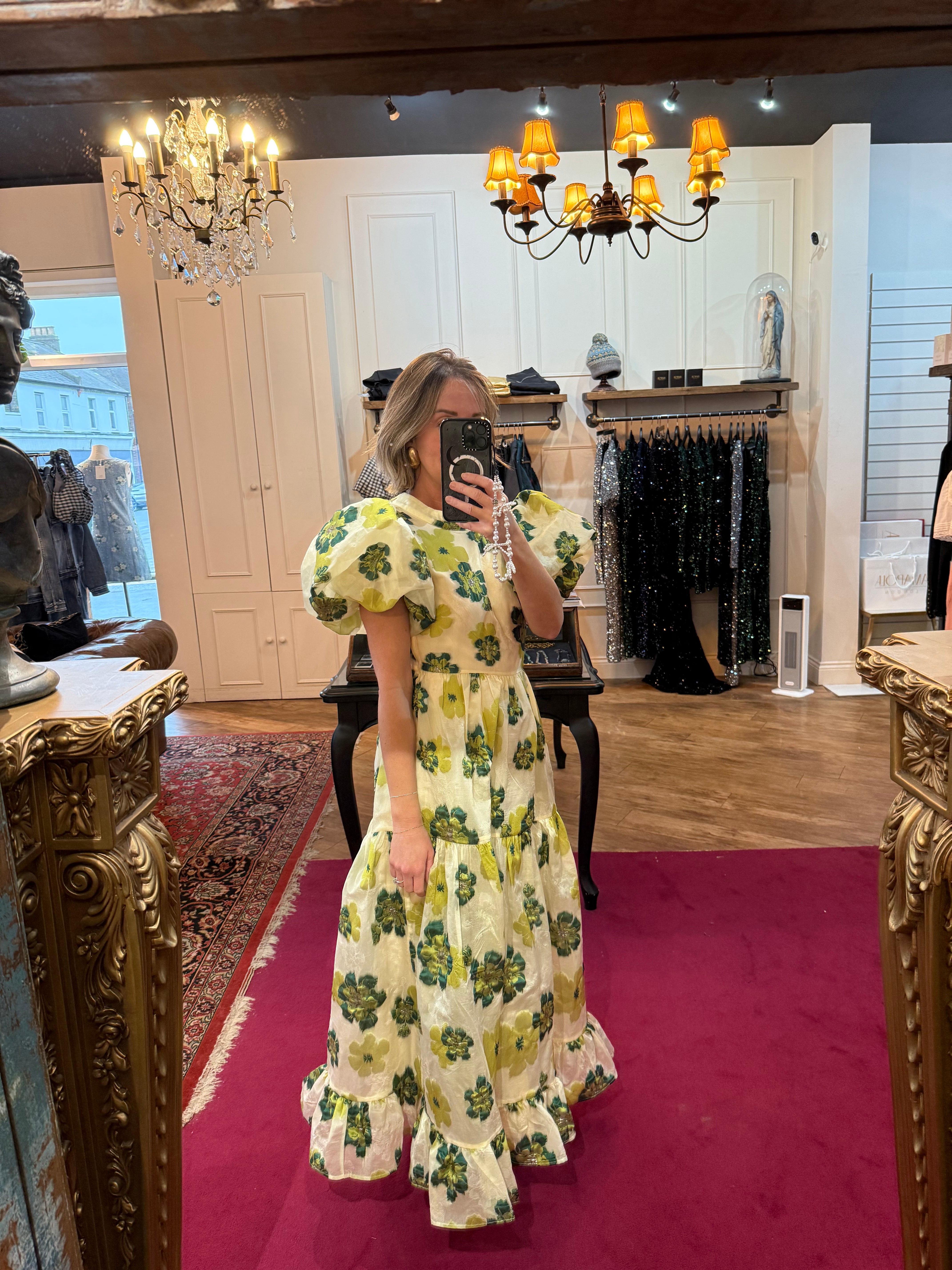 DREAM BIRDS OF A FEATHER
DREAM Oriole Jacquard Maxi Dress