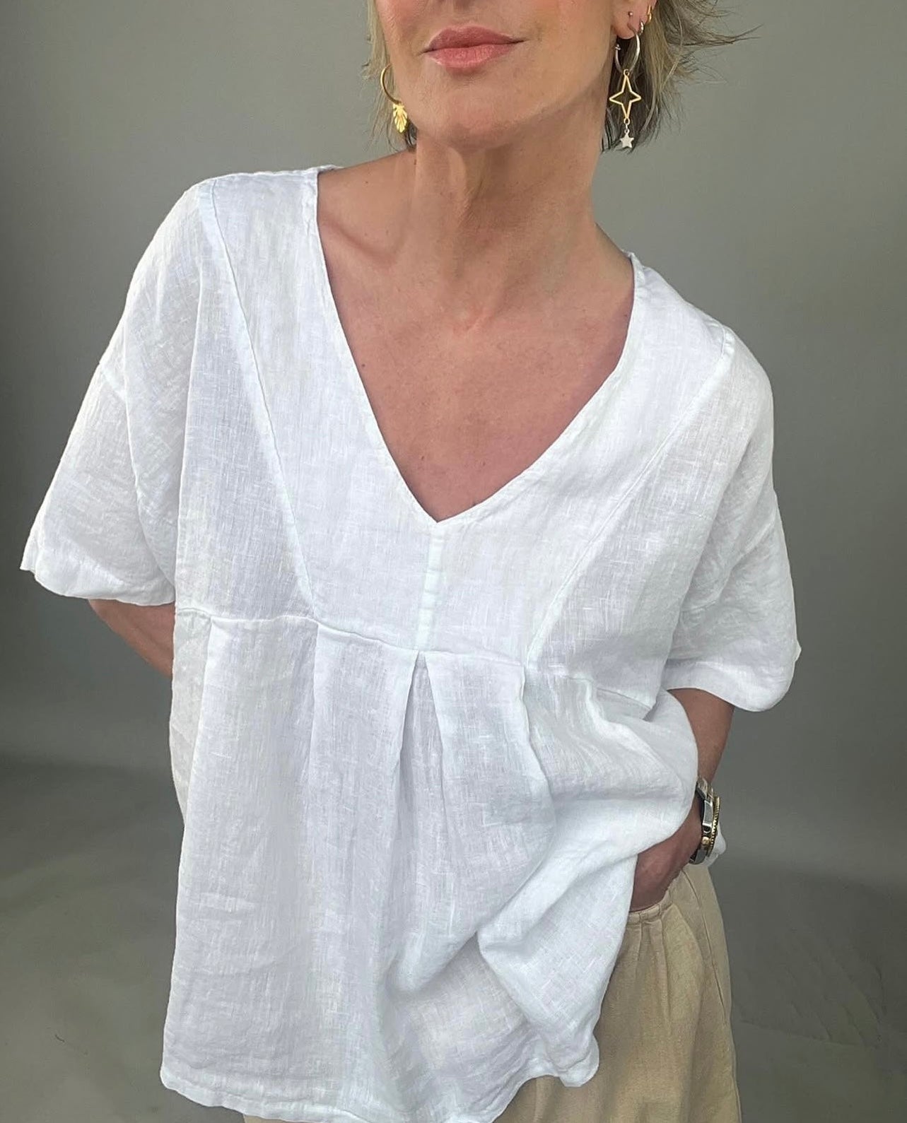 Penelope Linen Blouse