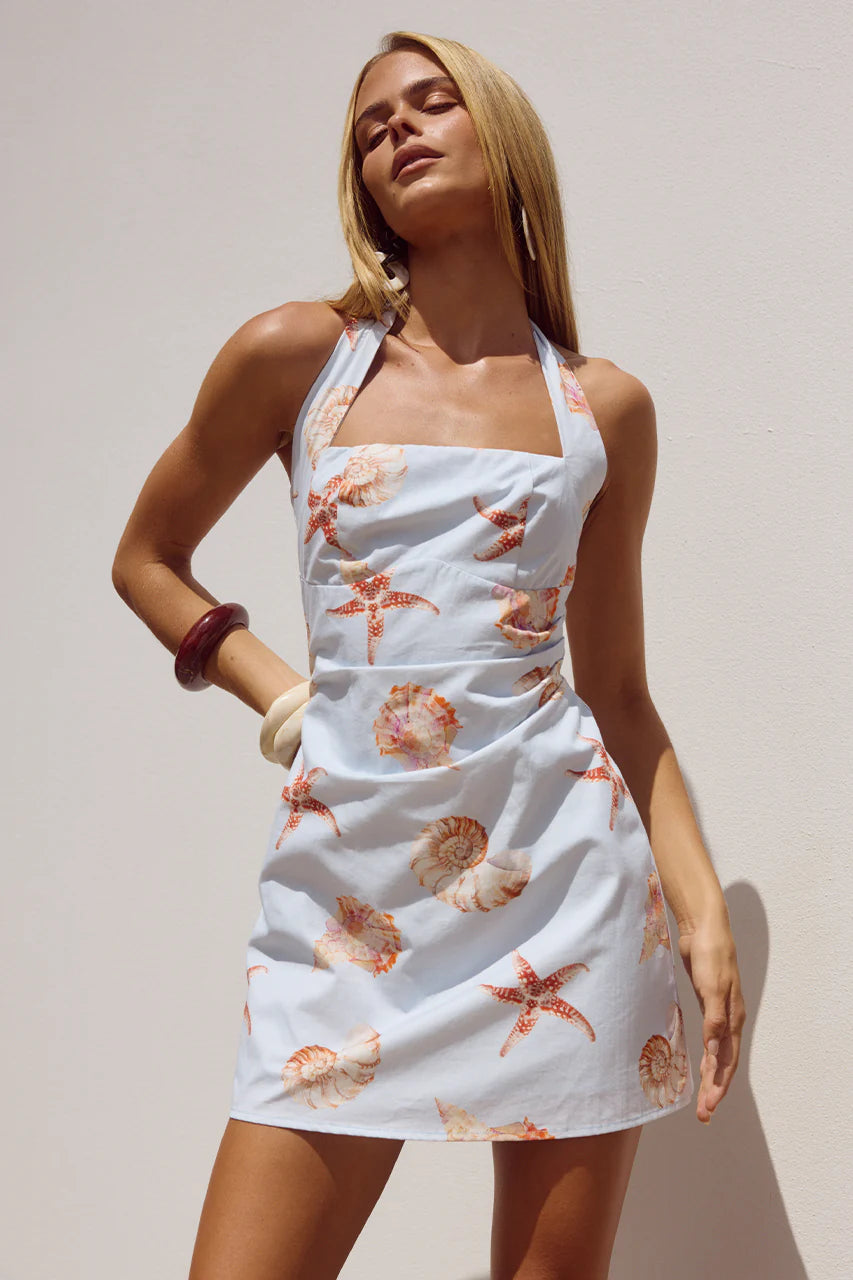 Mindy Mini Dress - Blue - Runaway The Label