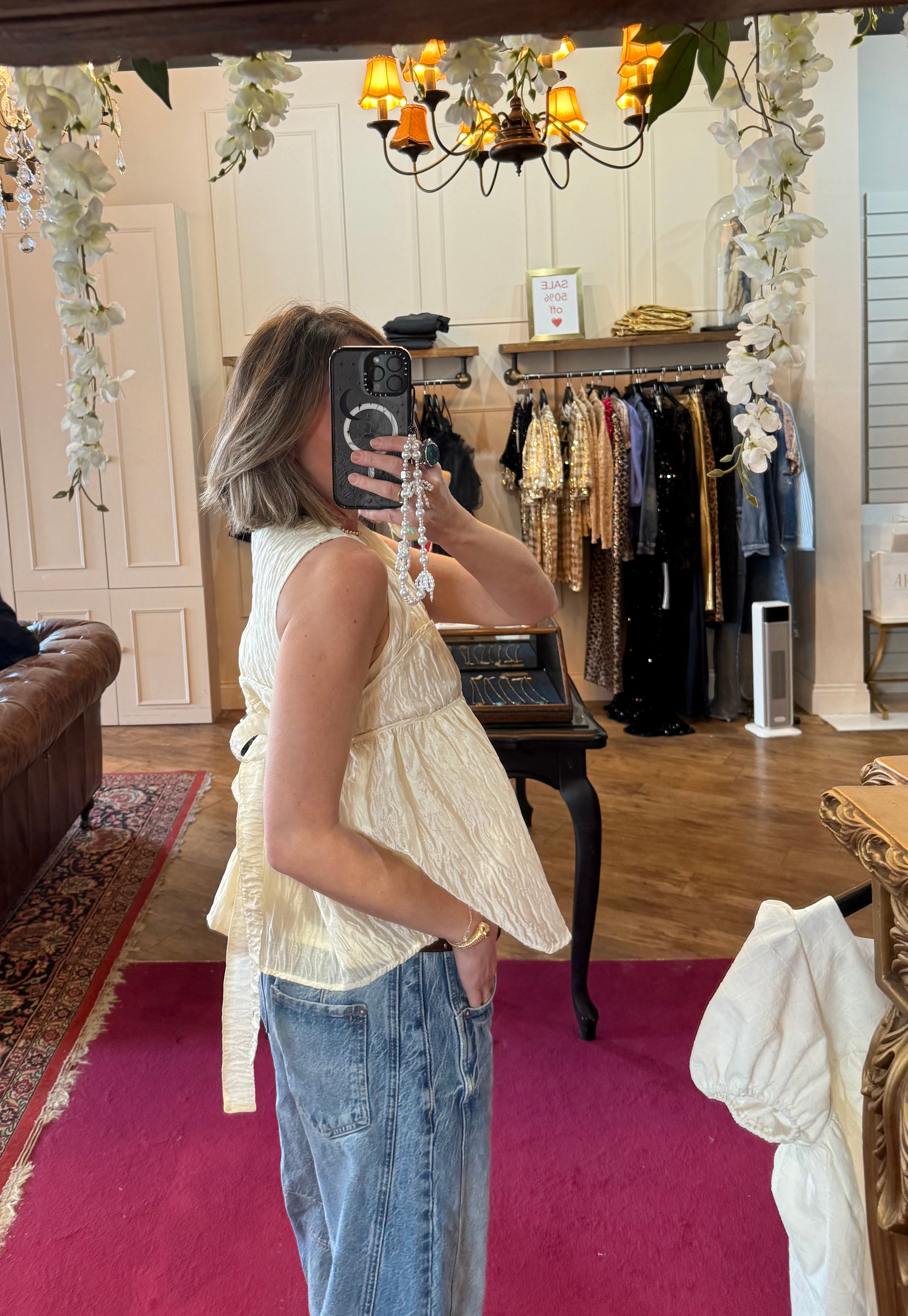 Dream Sister Jane Oyster Jacquard Top