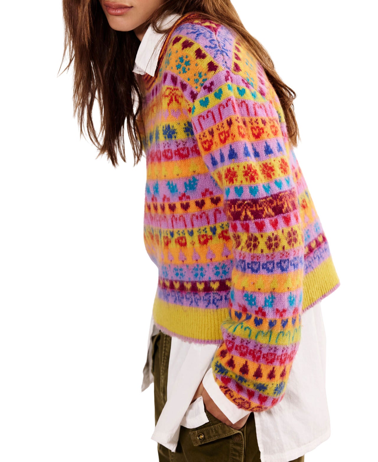 Favourite Things Sweater - Bright Confetti Combo - Free People