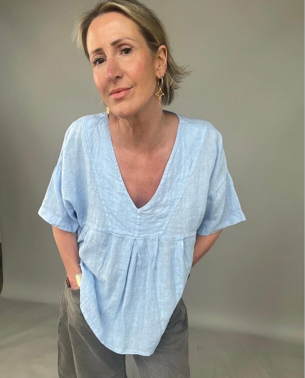 Penelope Linen Blouse
