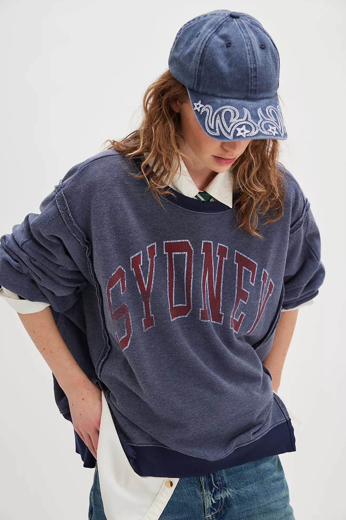 We The Free Graphic Camden Pullover - Free People (Sydney)