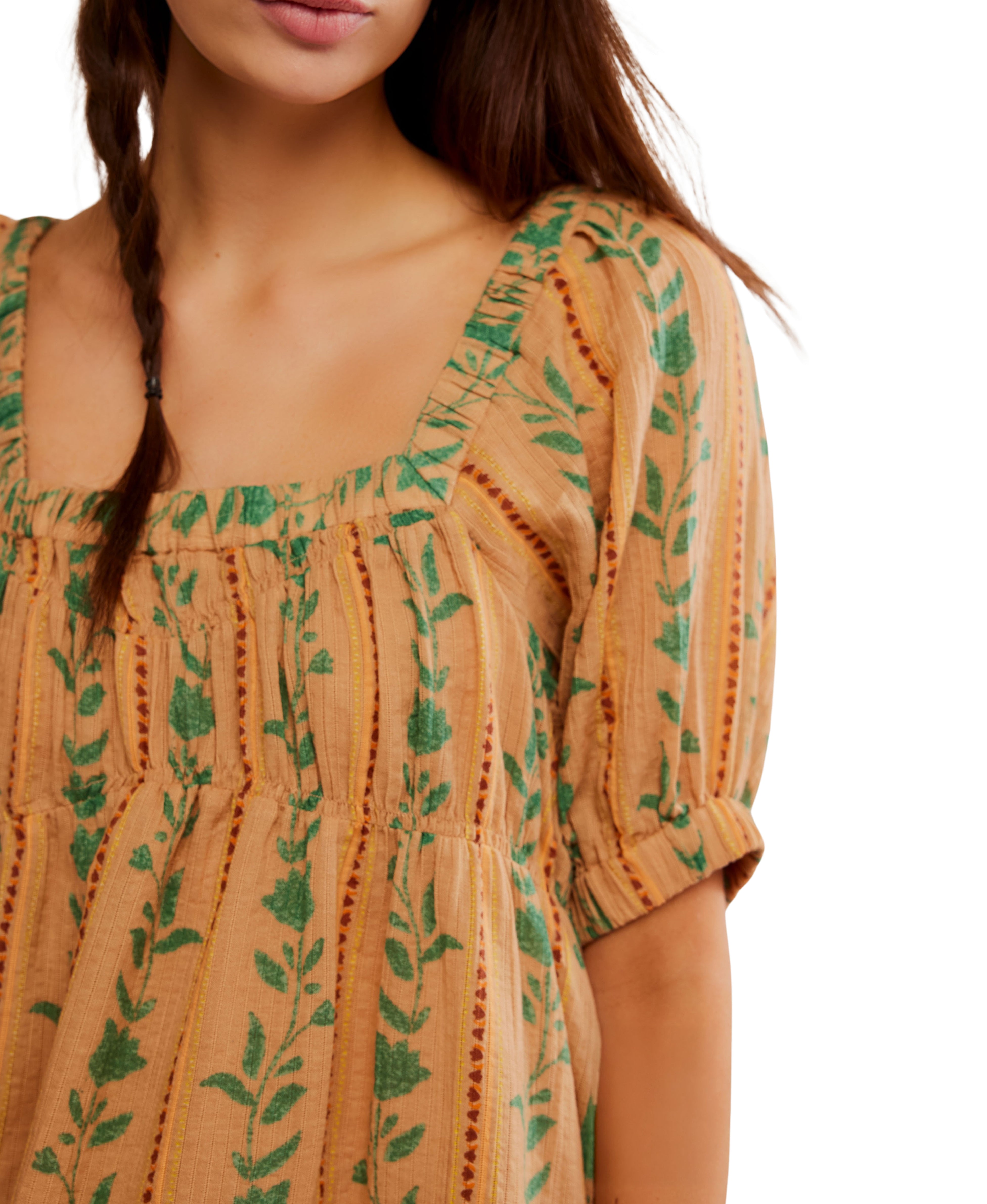 Santorini Printed Tunic (Brioche Combo) - Free People