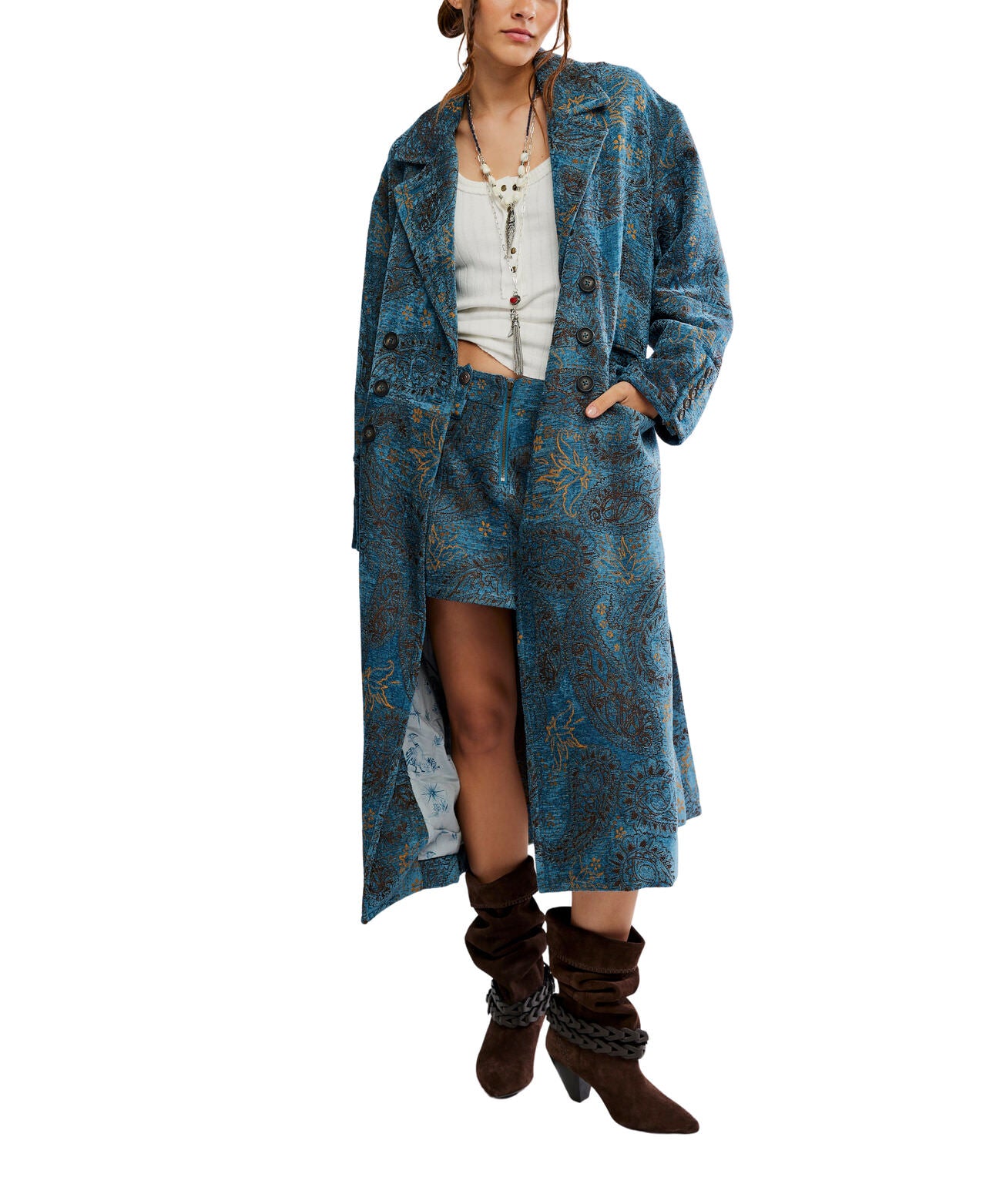 Micah Duster - Blue Paisley - Free People
