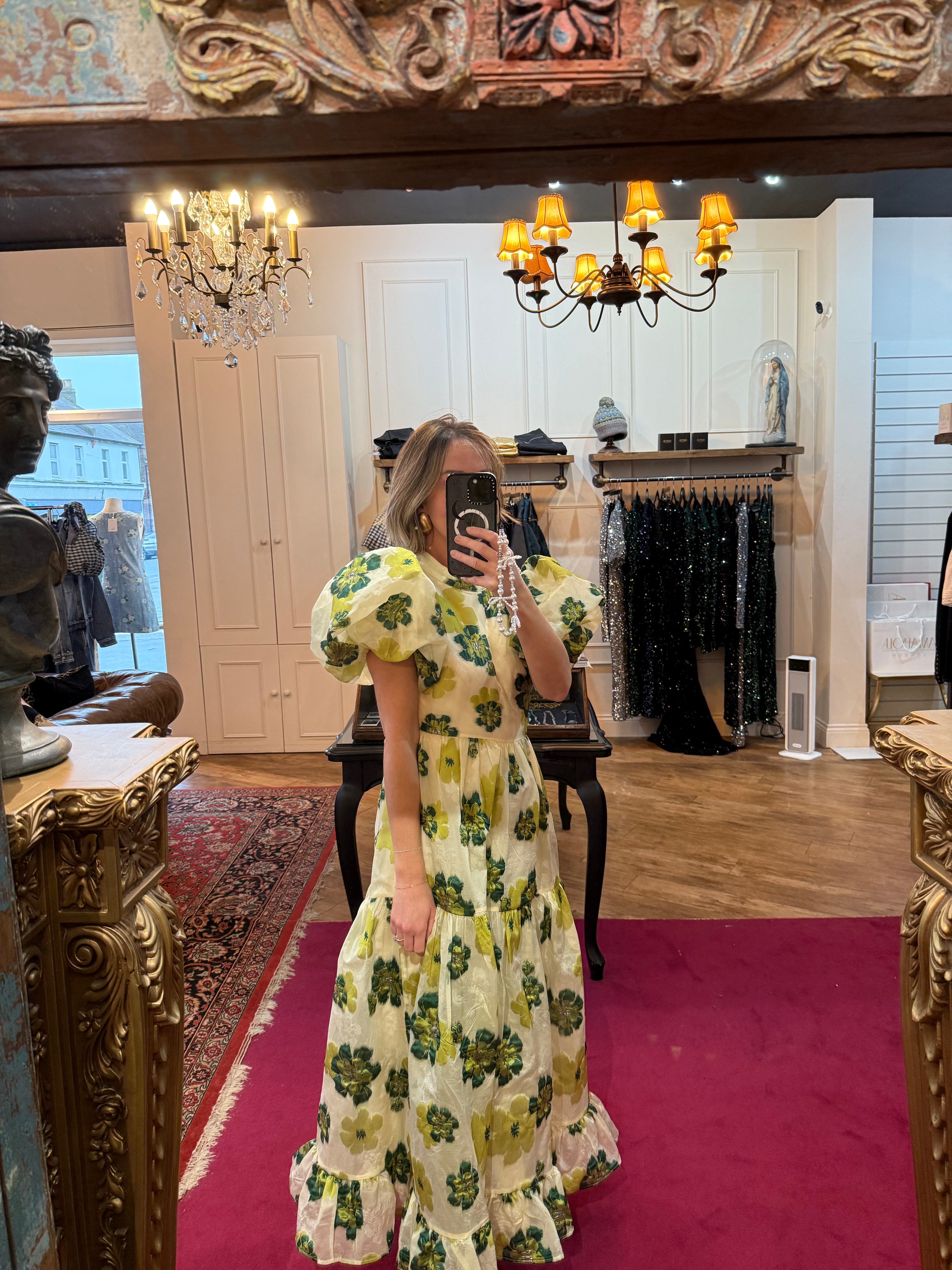 DREAM BIRDS OF A FEATHER
DREAM Oriole Jacquard Maxi Dress