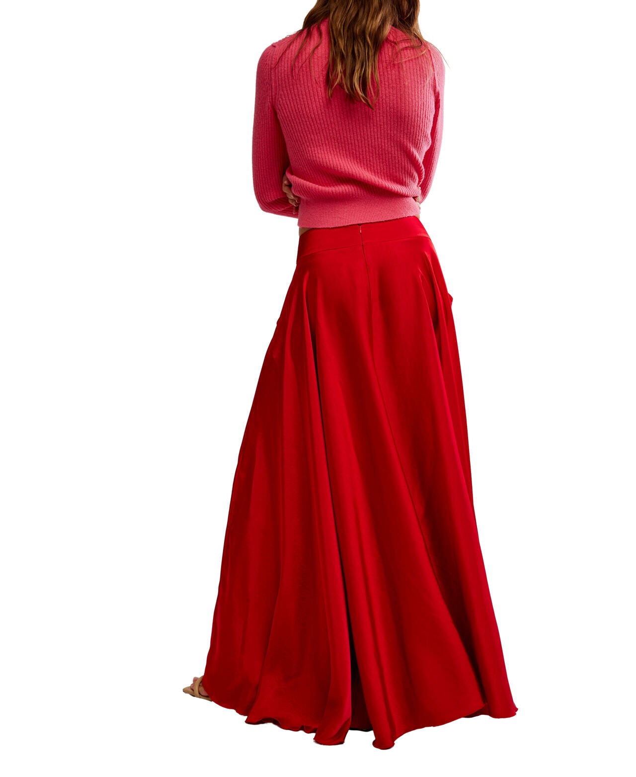 Chilco Maxi Skirt - Deep Cherry - Free People