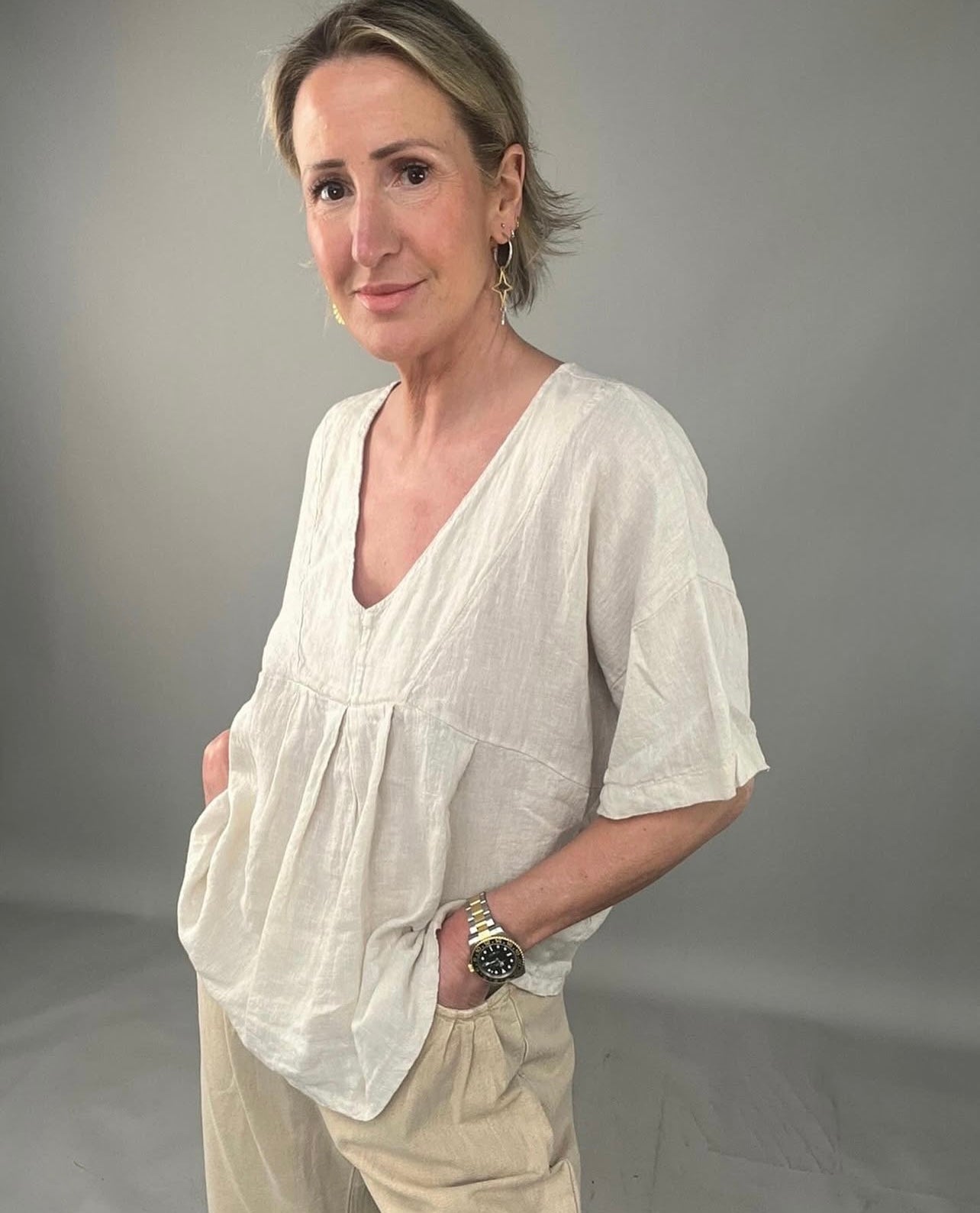 Penelope Linen Blouse