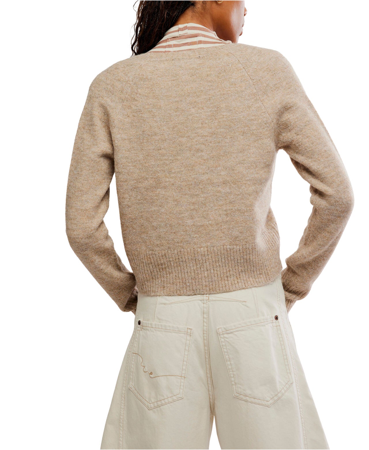 School Girl Cardigan - Pearl Melange - Free People