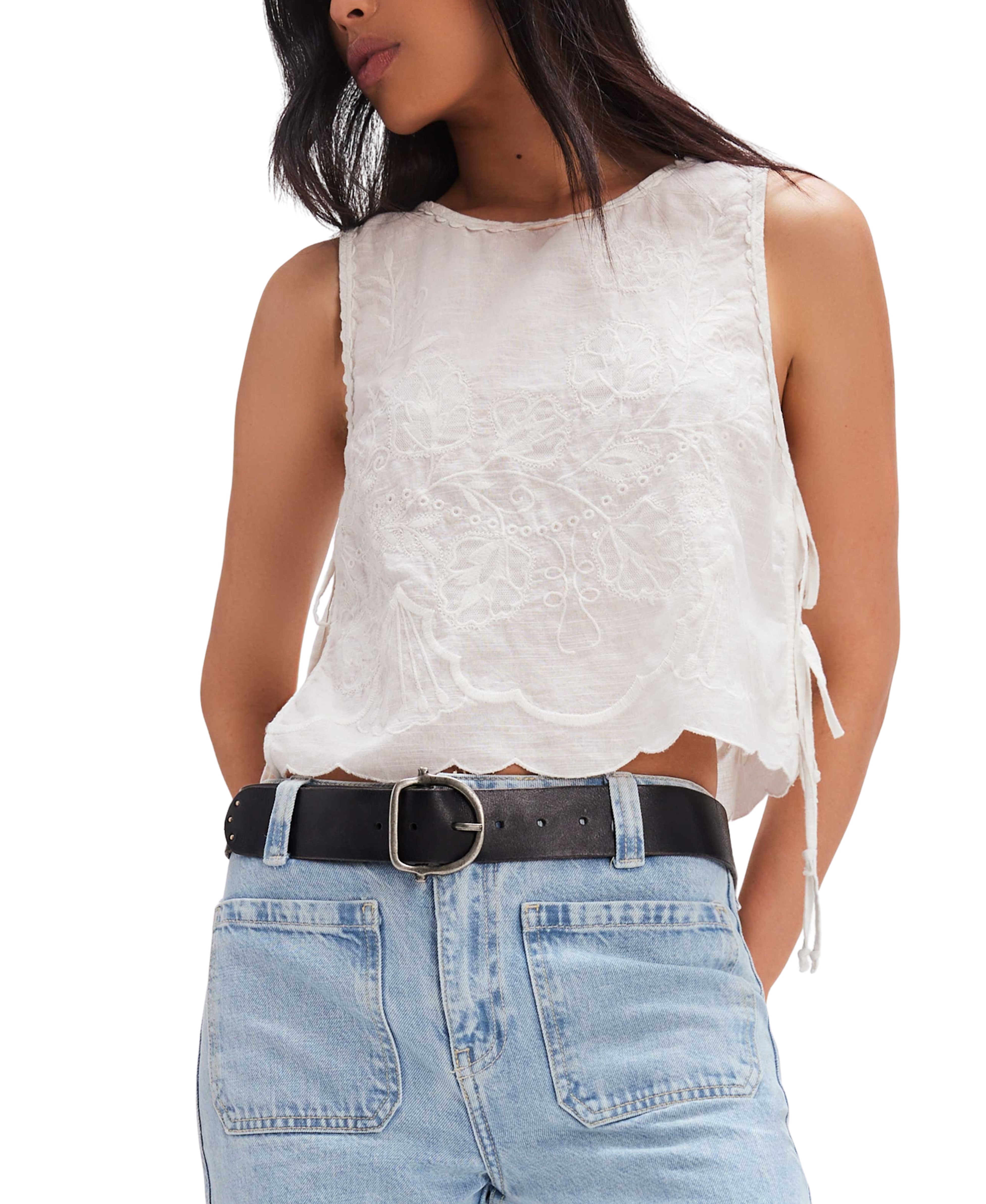 Faded Gardens Tank (White) - Free People
