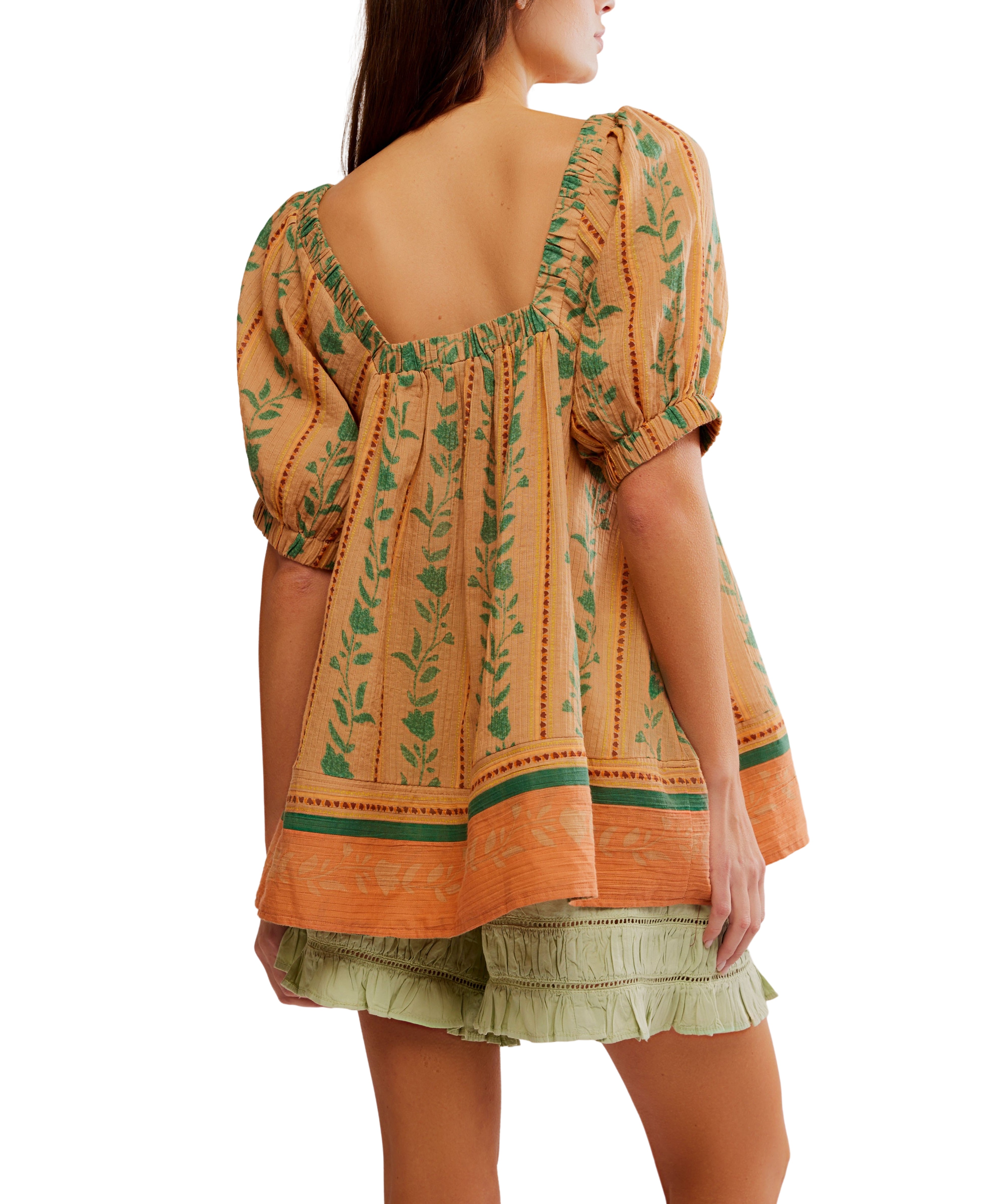 Santorini Printed Tunic (Brioche Combo) - Free People