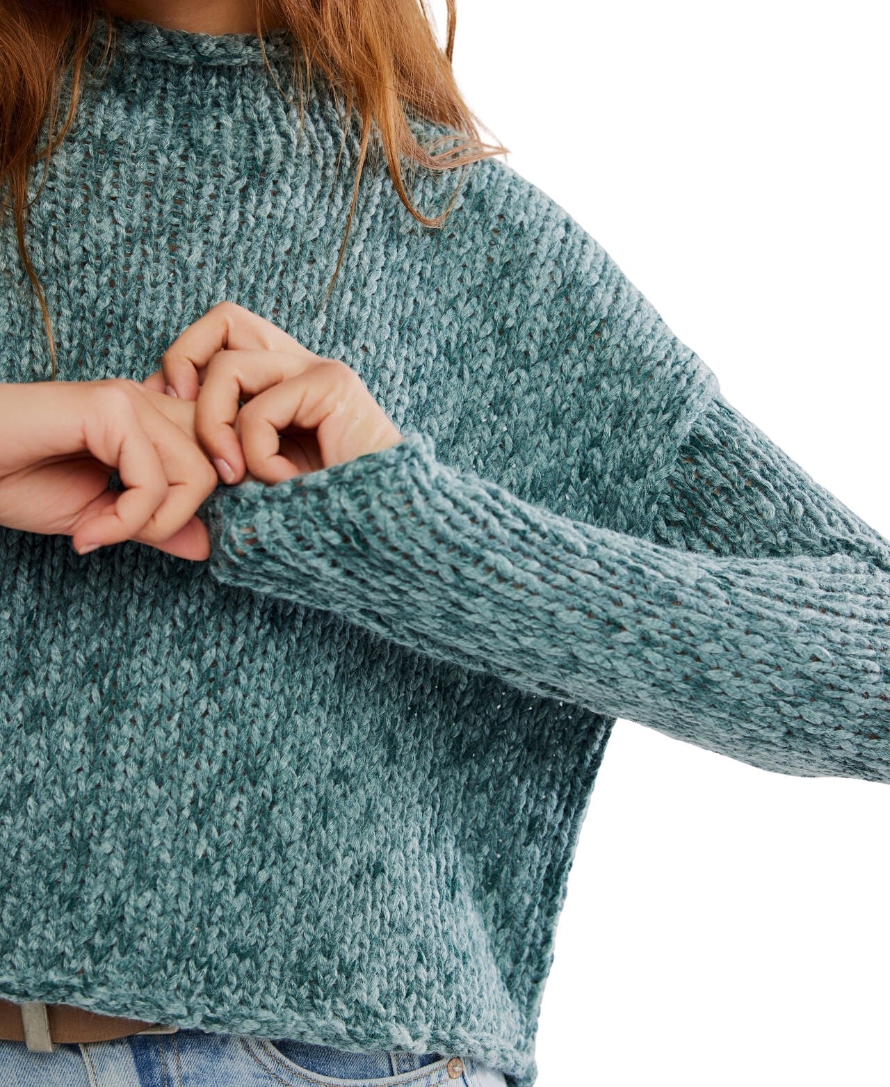 Opal Rollneck Sweater - Rainforest - Free People