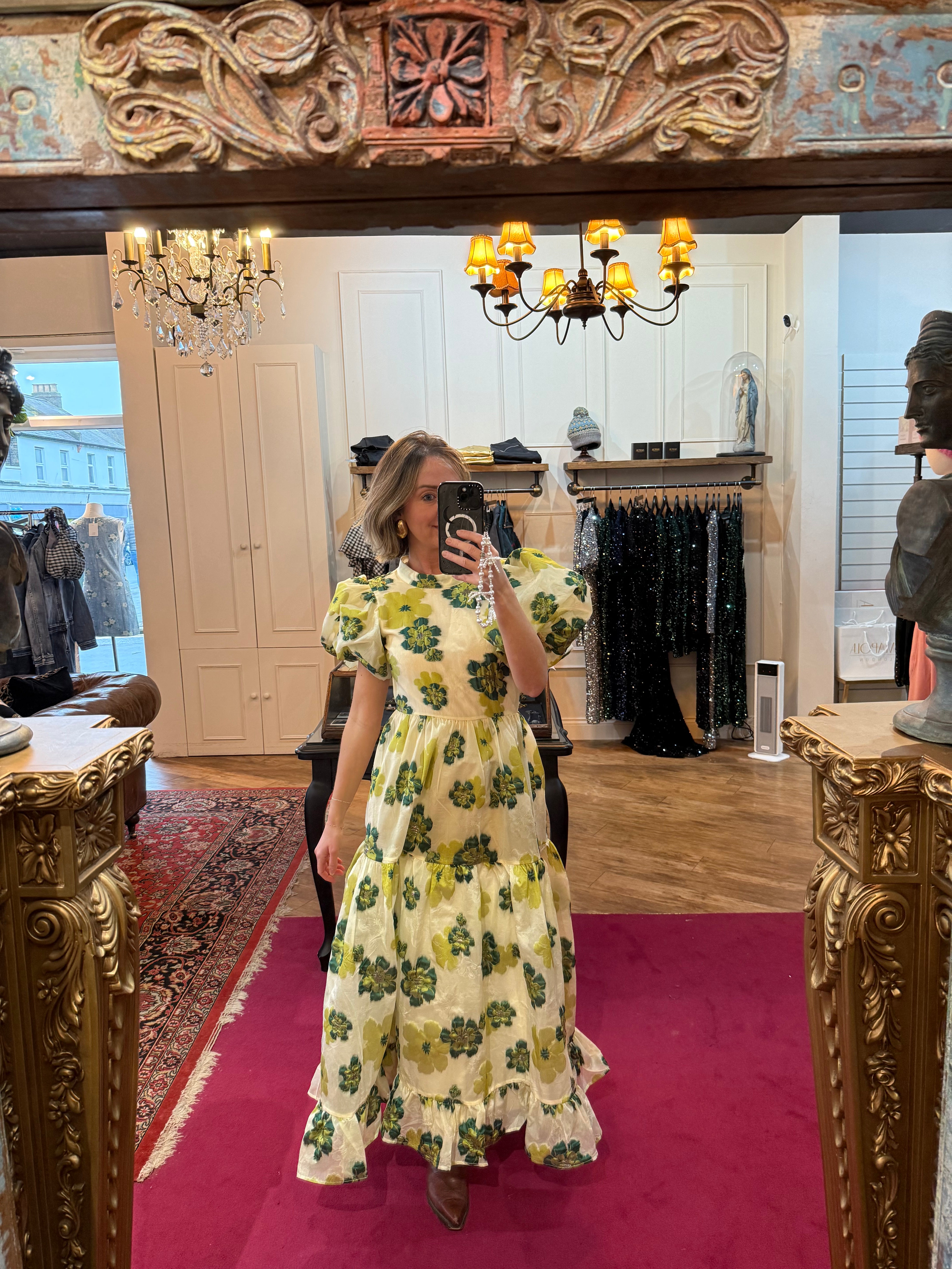 DREAM BIRDS OF A FEATHER
DREAM Oriole Jacquard Maxi Dress