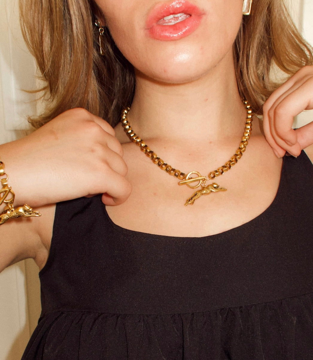 Roxy Cheetah Necklace