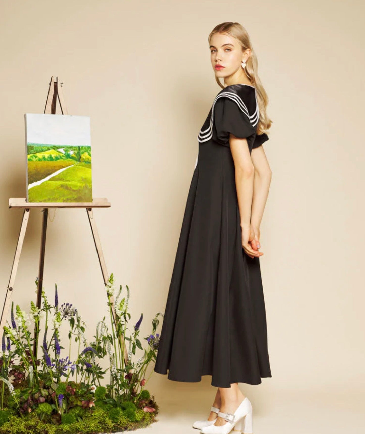 Sister Jane Primrose Collar Midi Dress