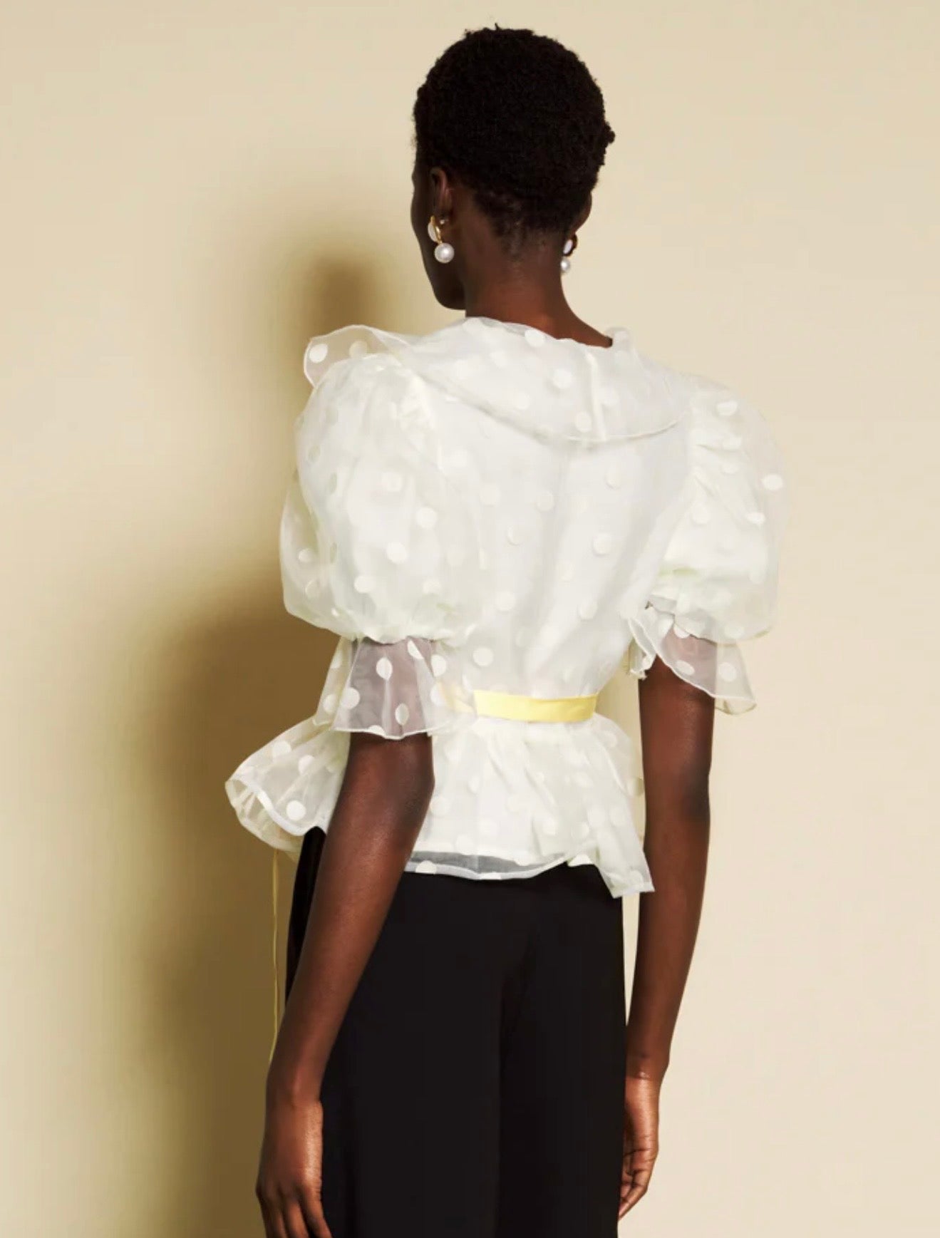 Sister Jane Margaux Spot Organza Wrap Top
