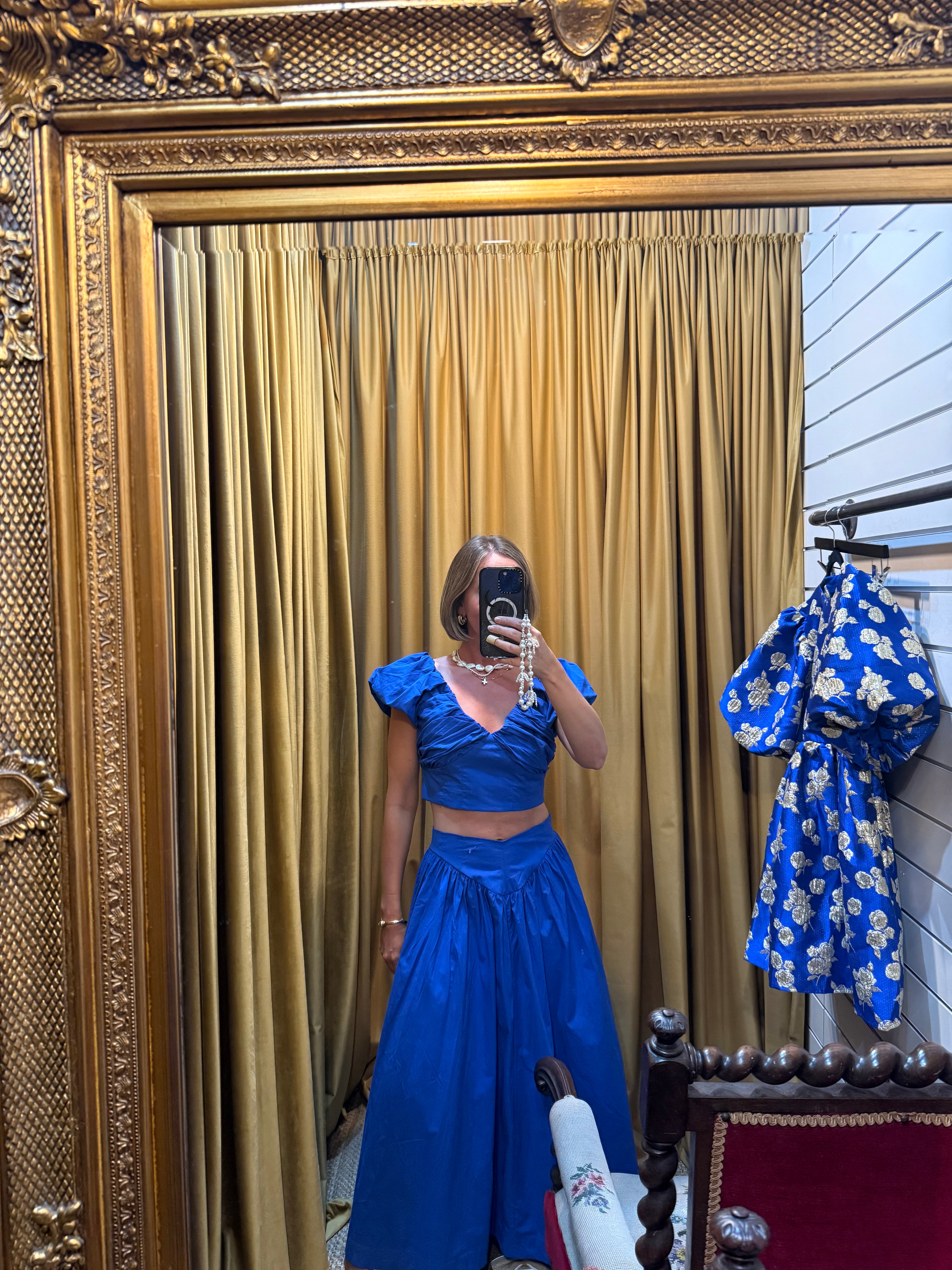 Dream Blue Diary Midi Skirt - Sister Jane