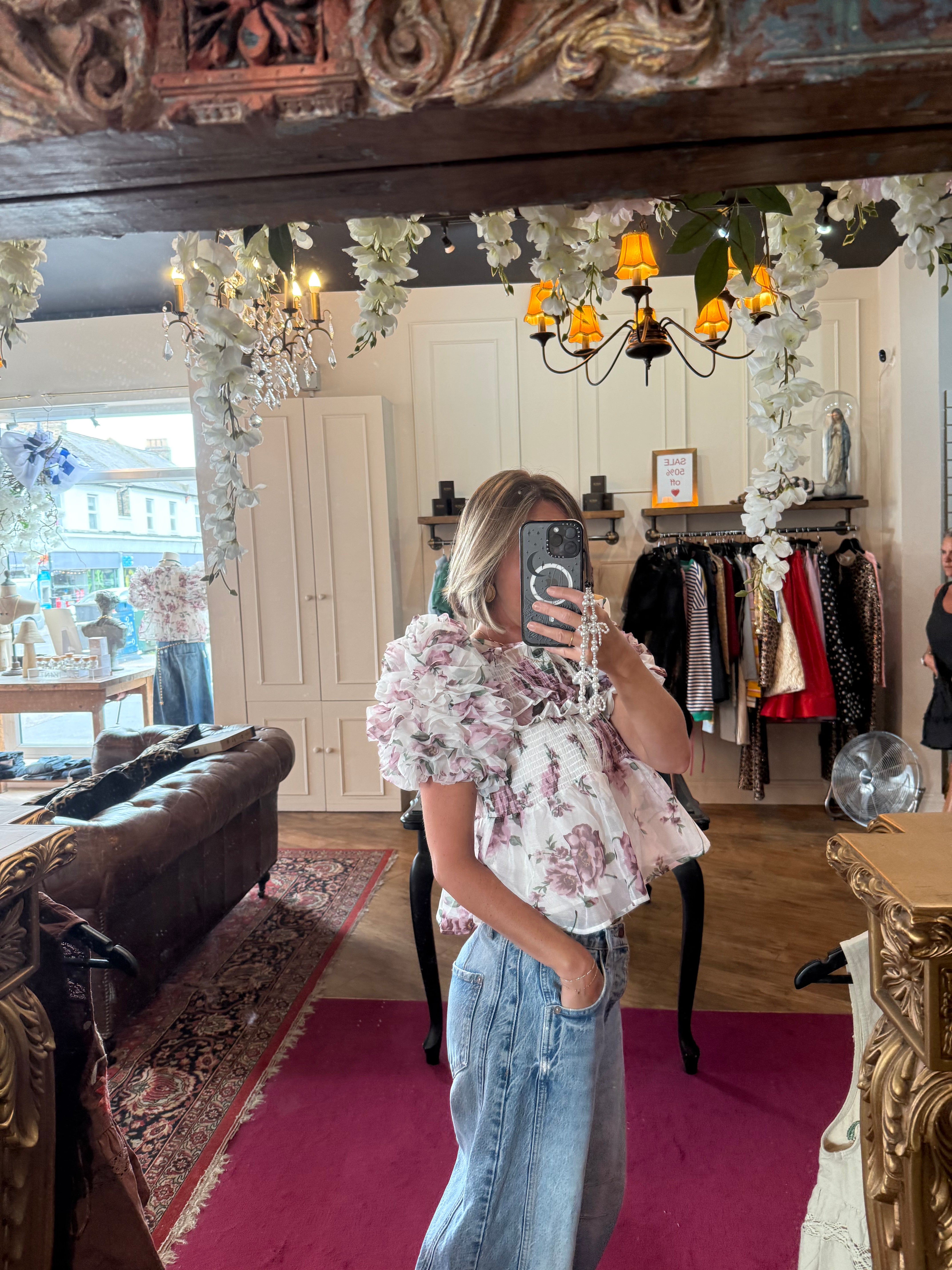 Dream Alma Floral Ruffles Top - Sister Jane