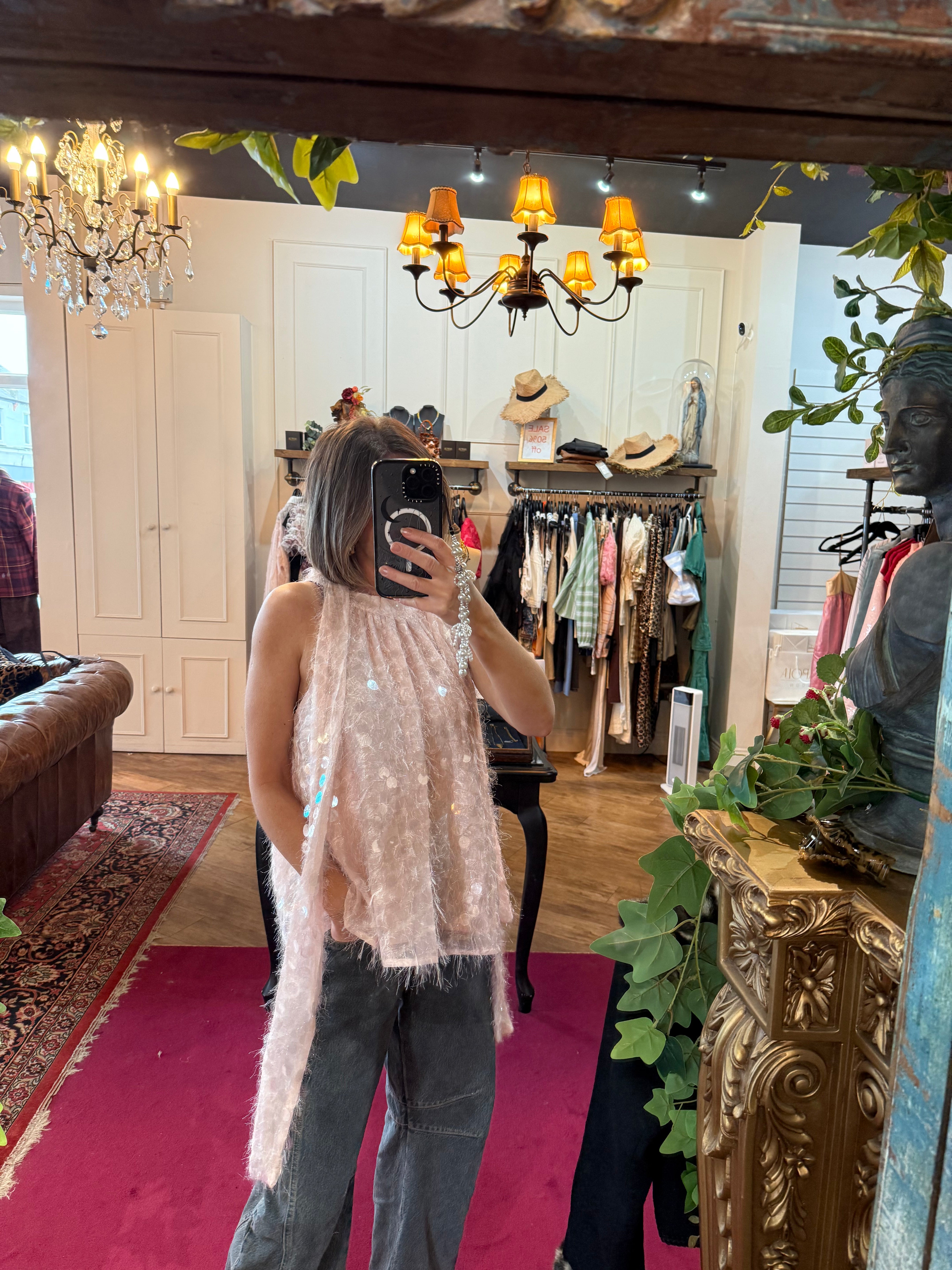 Teese Sequin Halterneck Top - Sister Jane