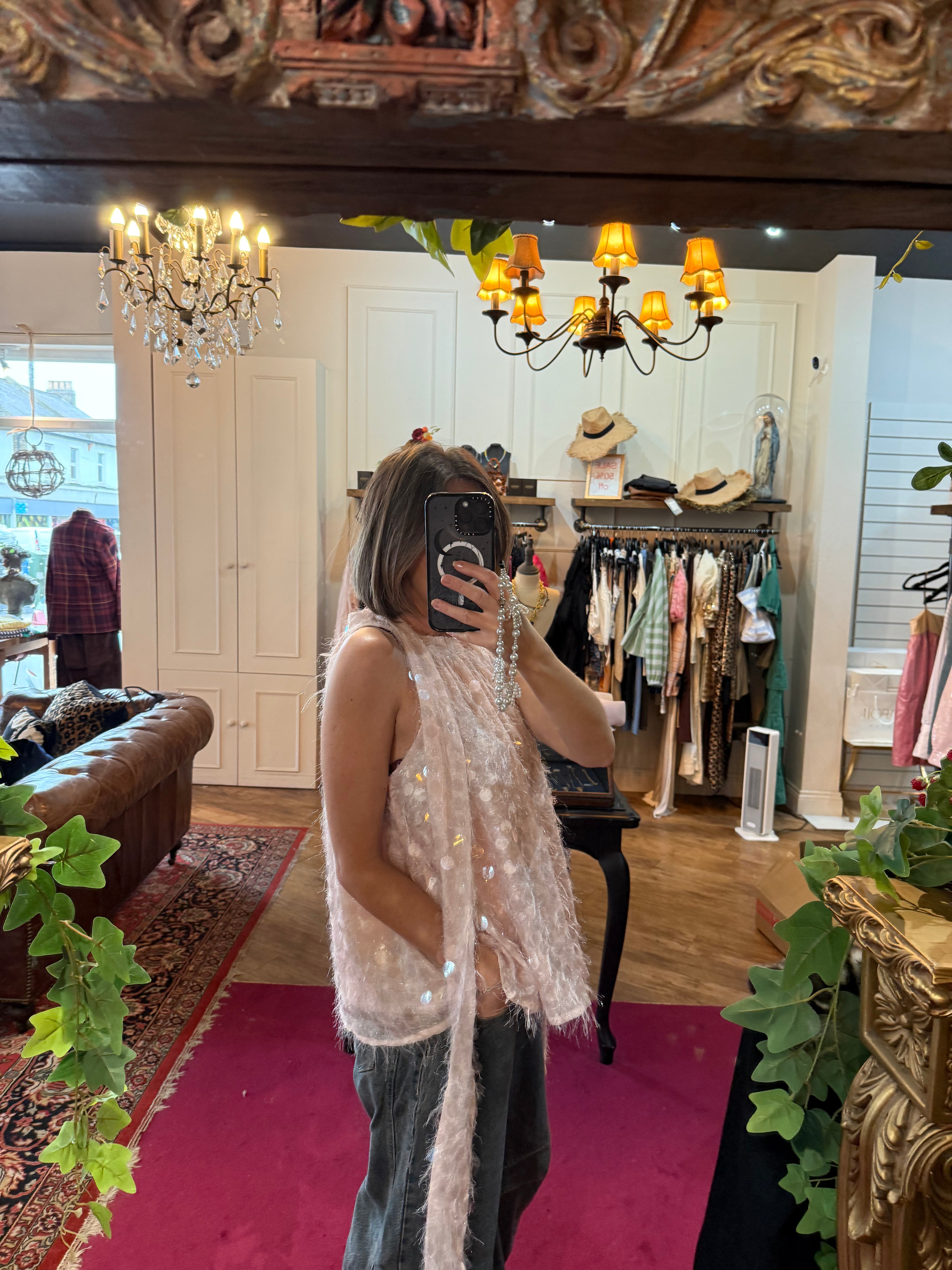 Teese Sequin Halterneck Top - Sister Jane