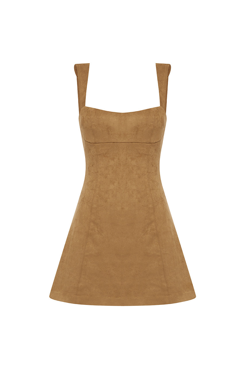 Zaela Square Neck Fitted Mini Dress - Runaway the Label