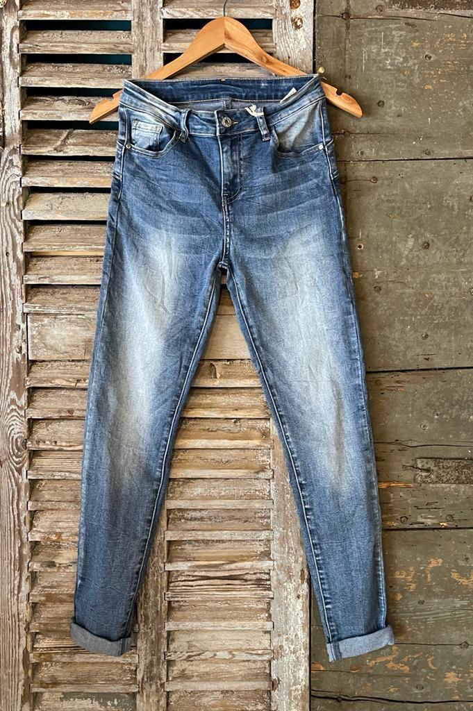 Washed Denim Jeans