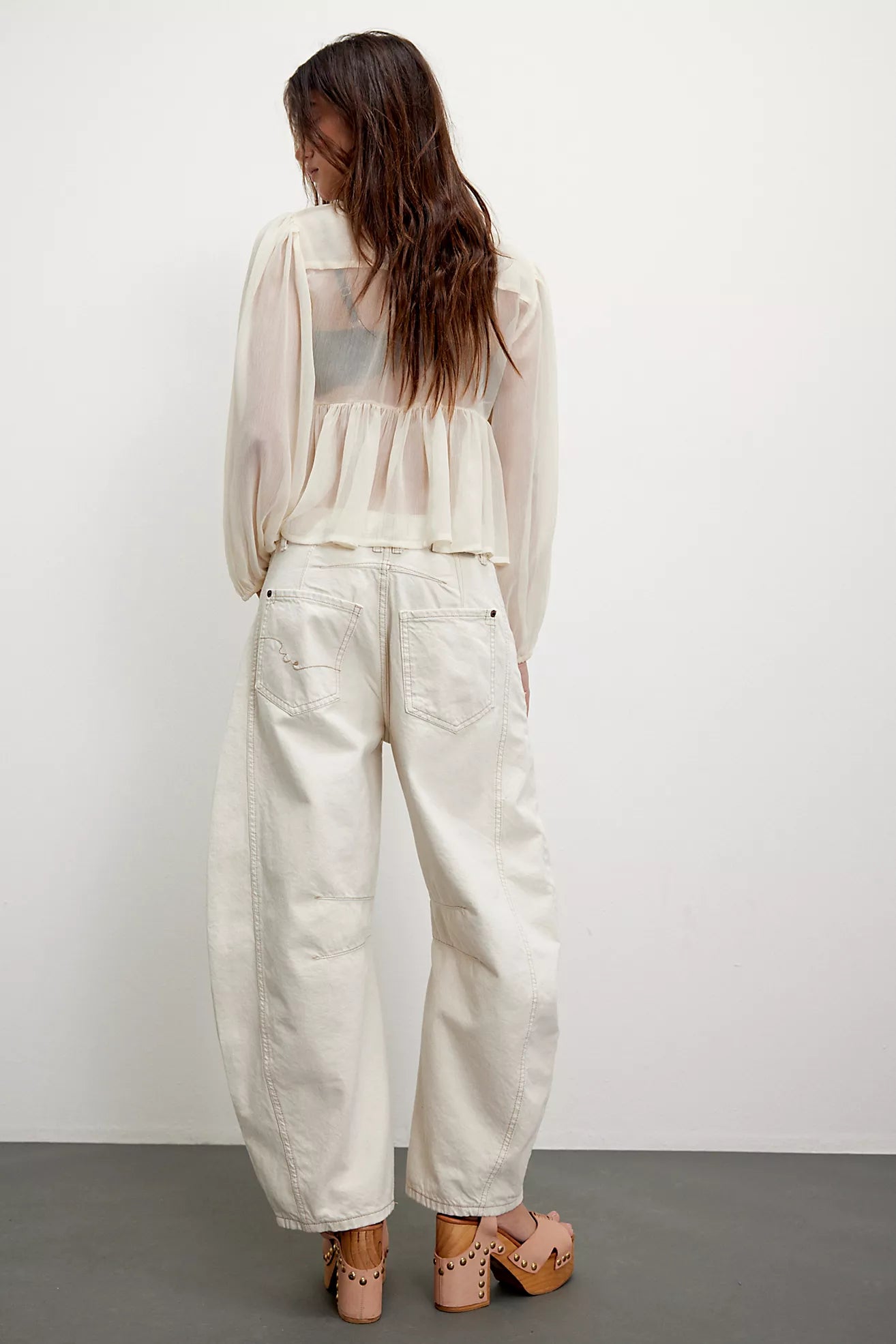 We The Free Good Luck Mid-Rise Barrel Jeans - Free People