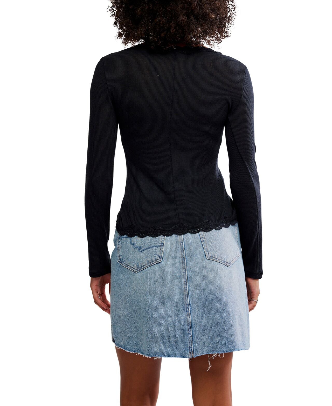 Big Love Rib Cardi - Black - Free People