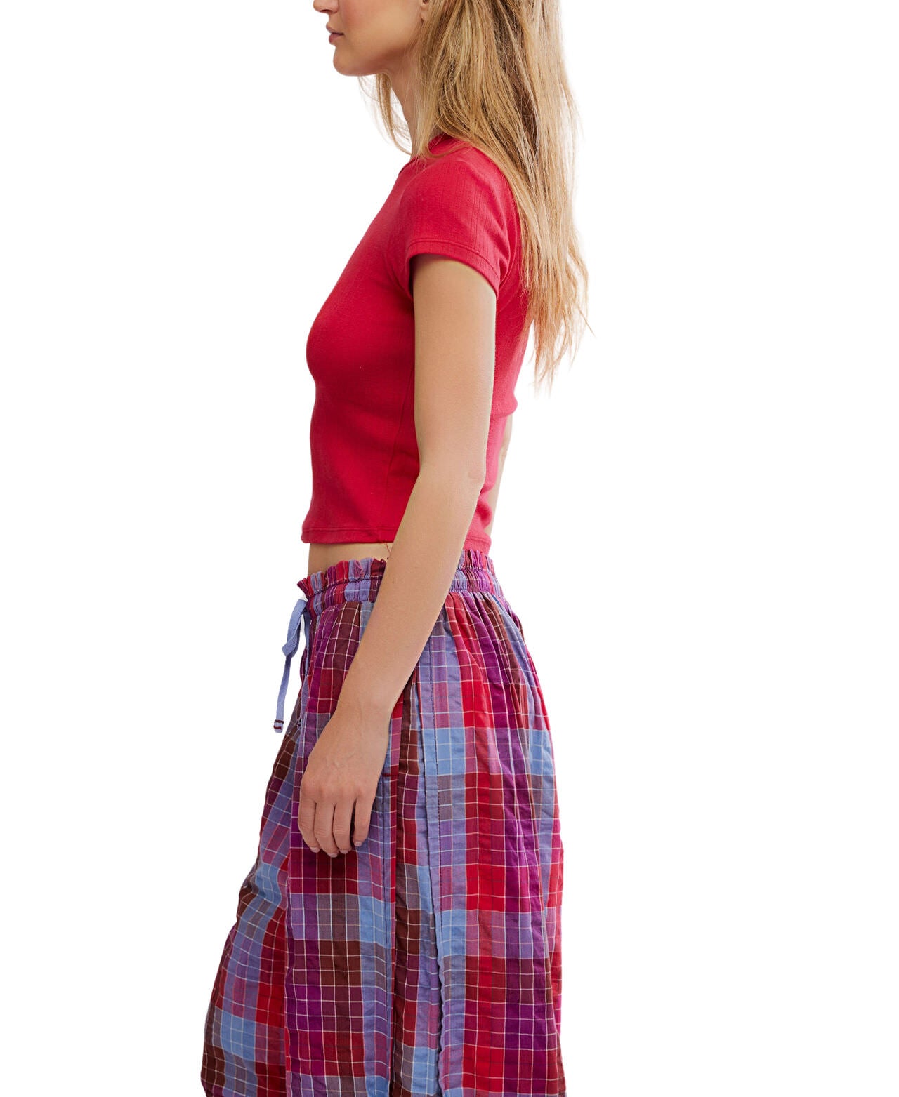 Wait a minute baby tee - Lipstick red - Free People