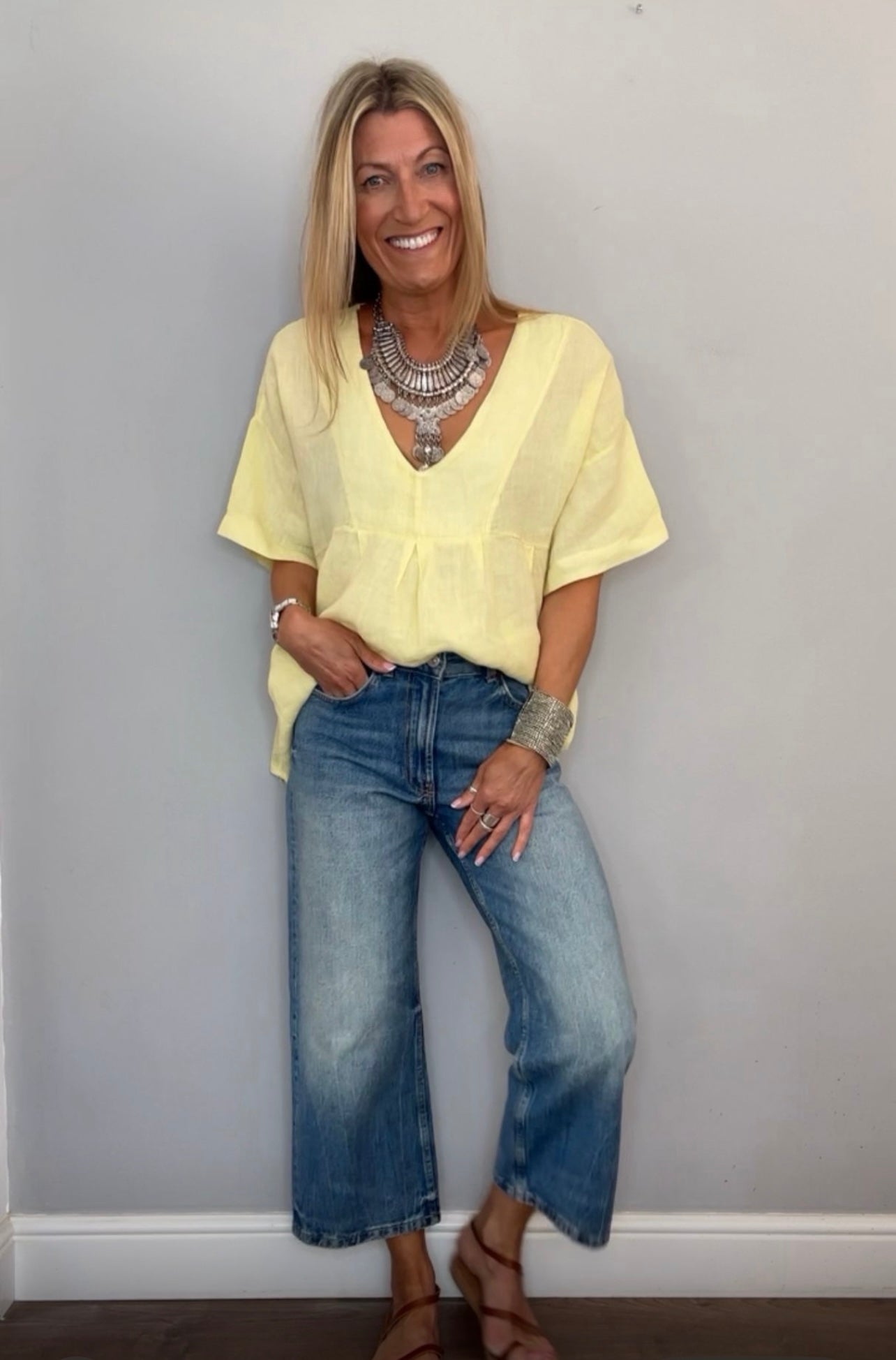 Penelope Linen Blouse