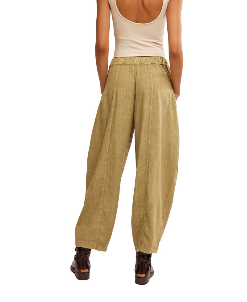 High Road Solid Pull-On Barrel Trousers - Free People