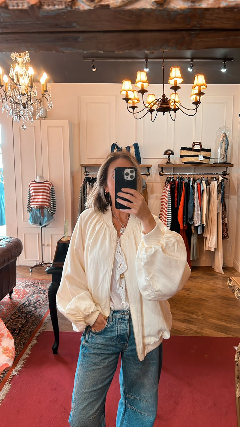 Ghospell Kimber Oversized Bomber Jacket