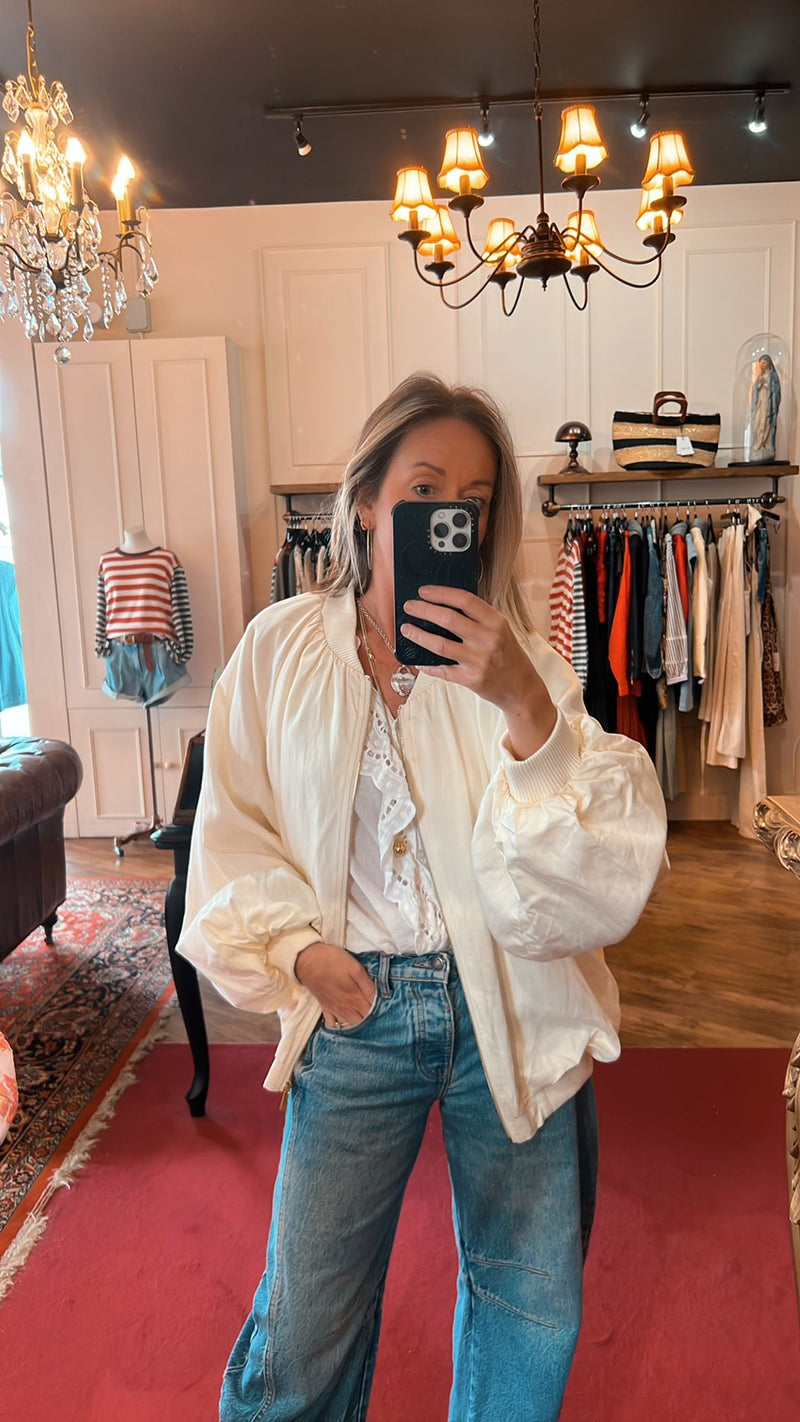 Ghospell Kimber Oversized Bomber Jacket