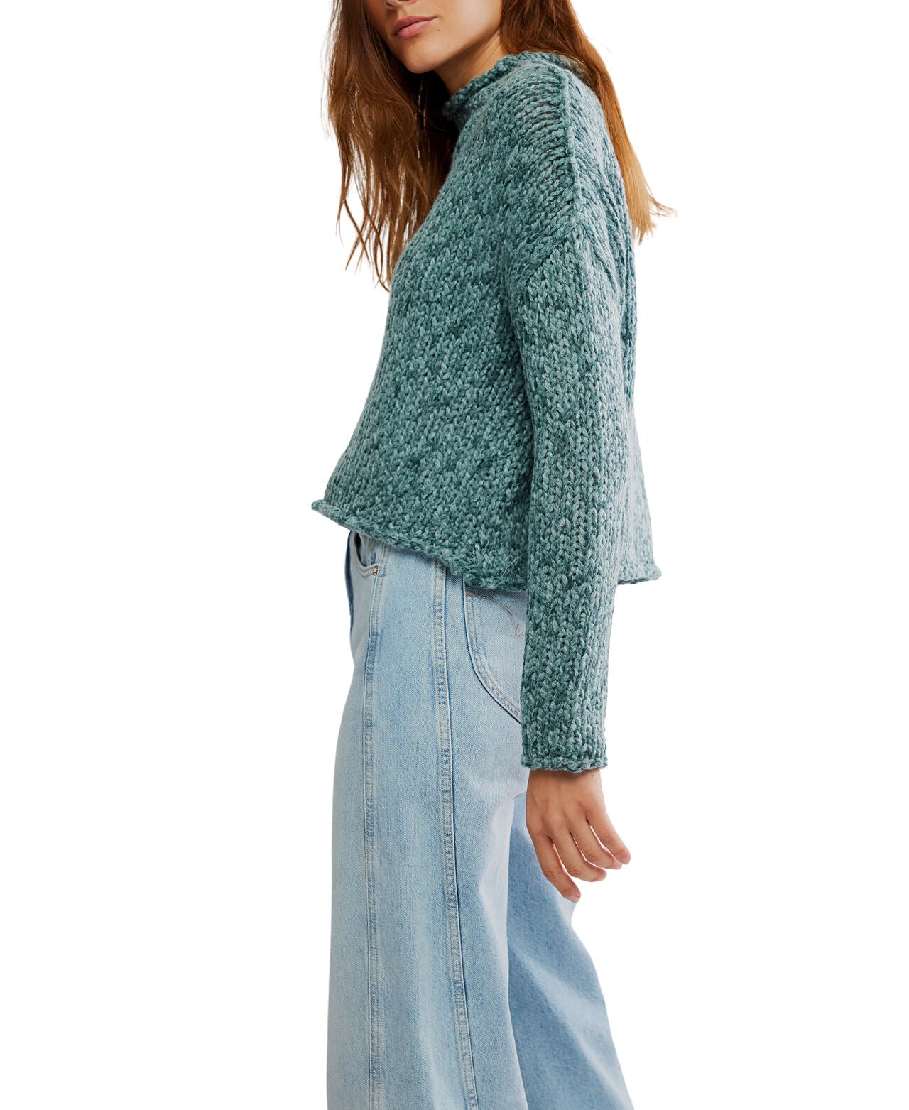 Opal Rollneck Sweater - Rainforest - Free People