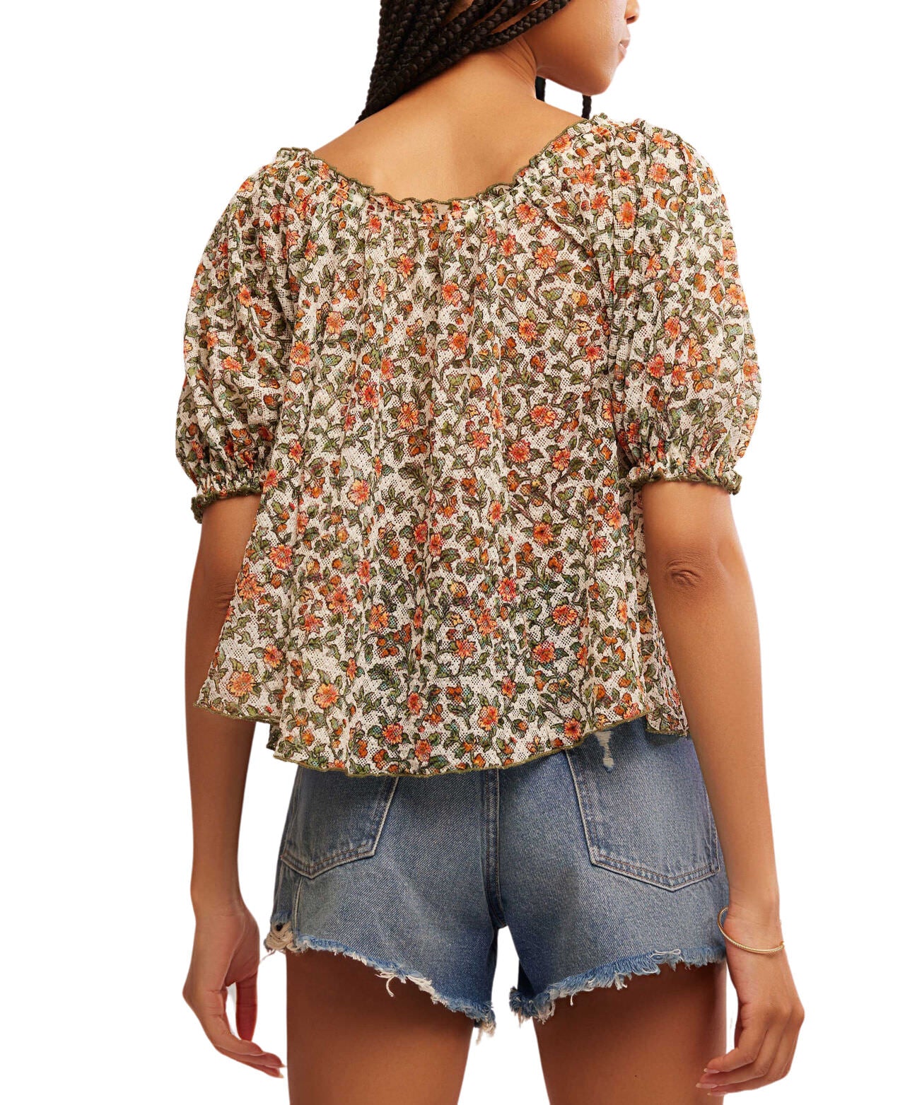 Free People astra ditsy floral blouse in multi