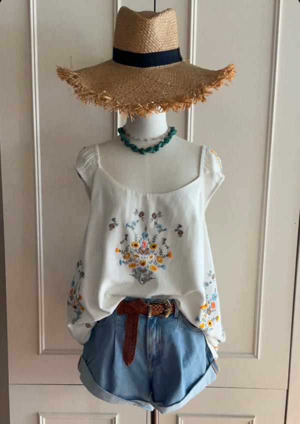 Daisy Straw Hat