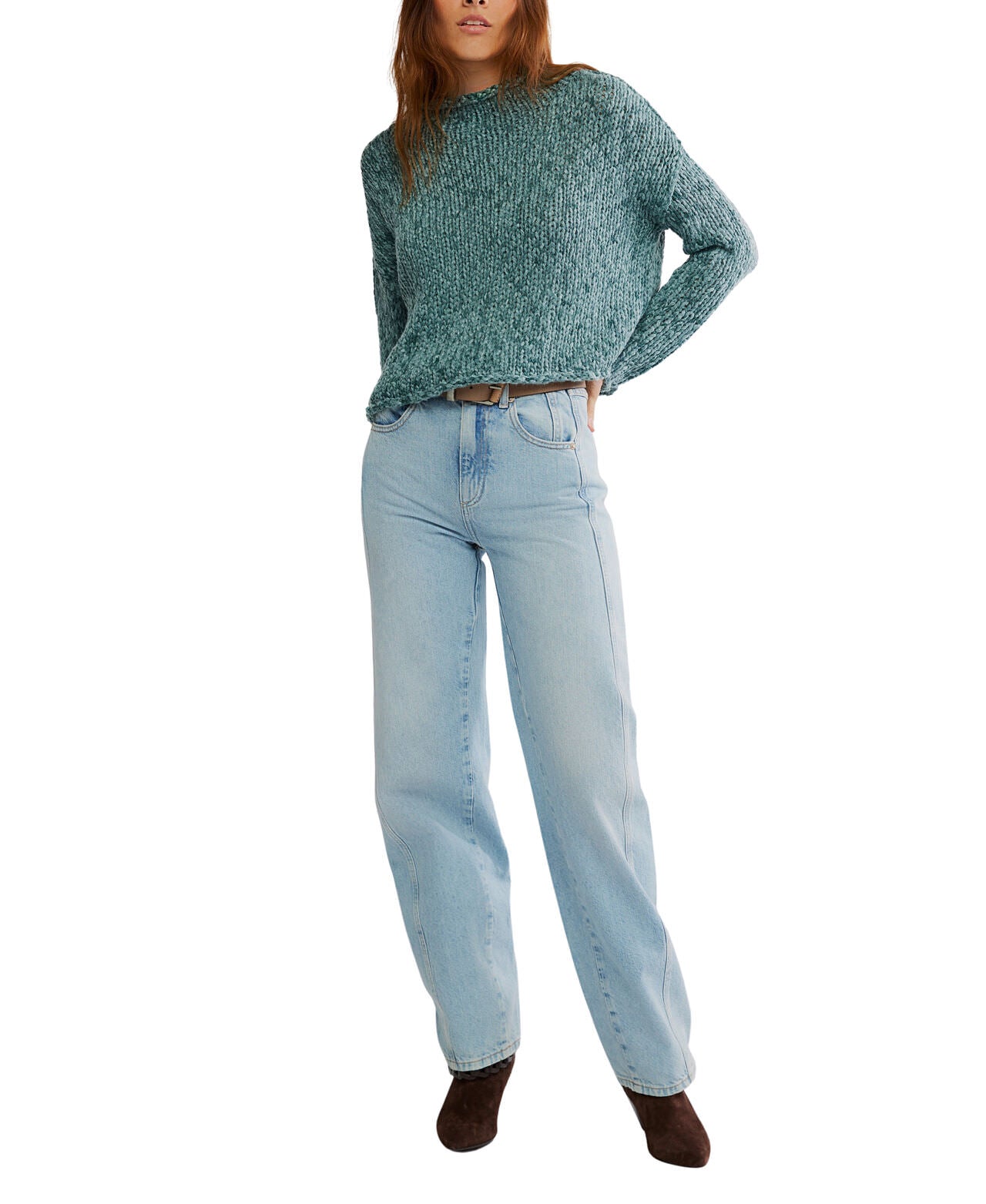 Opal Rollneck Sweater - Rainforest - Free People