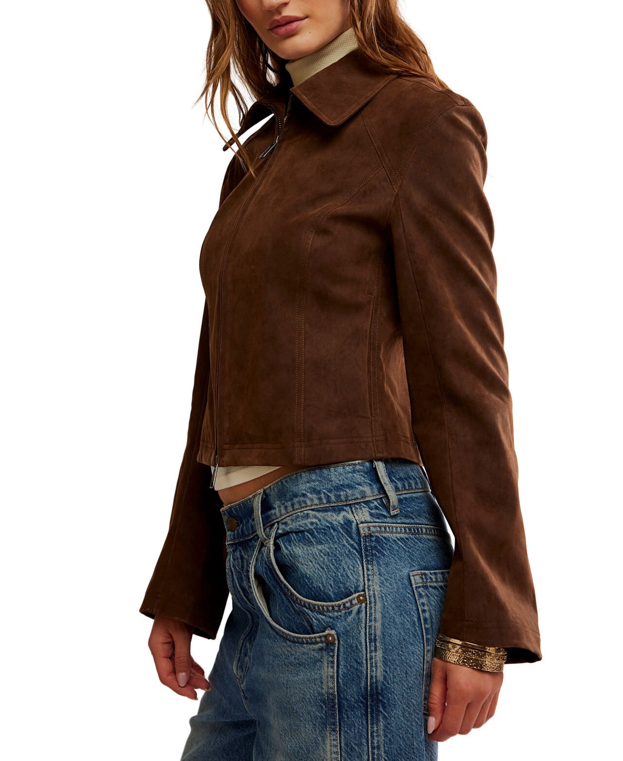 River Vegan Jacket - Double Espresso - Free People