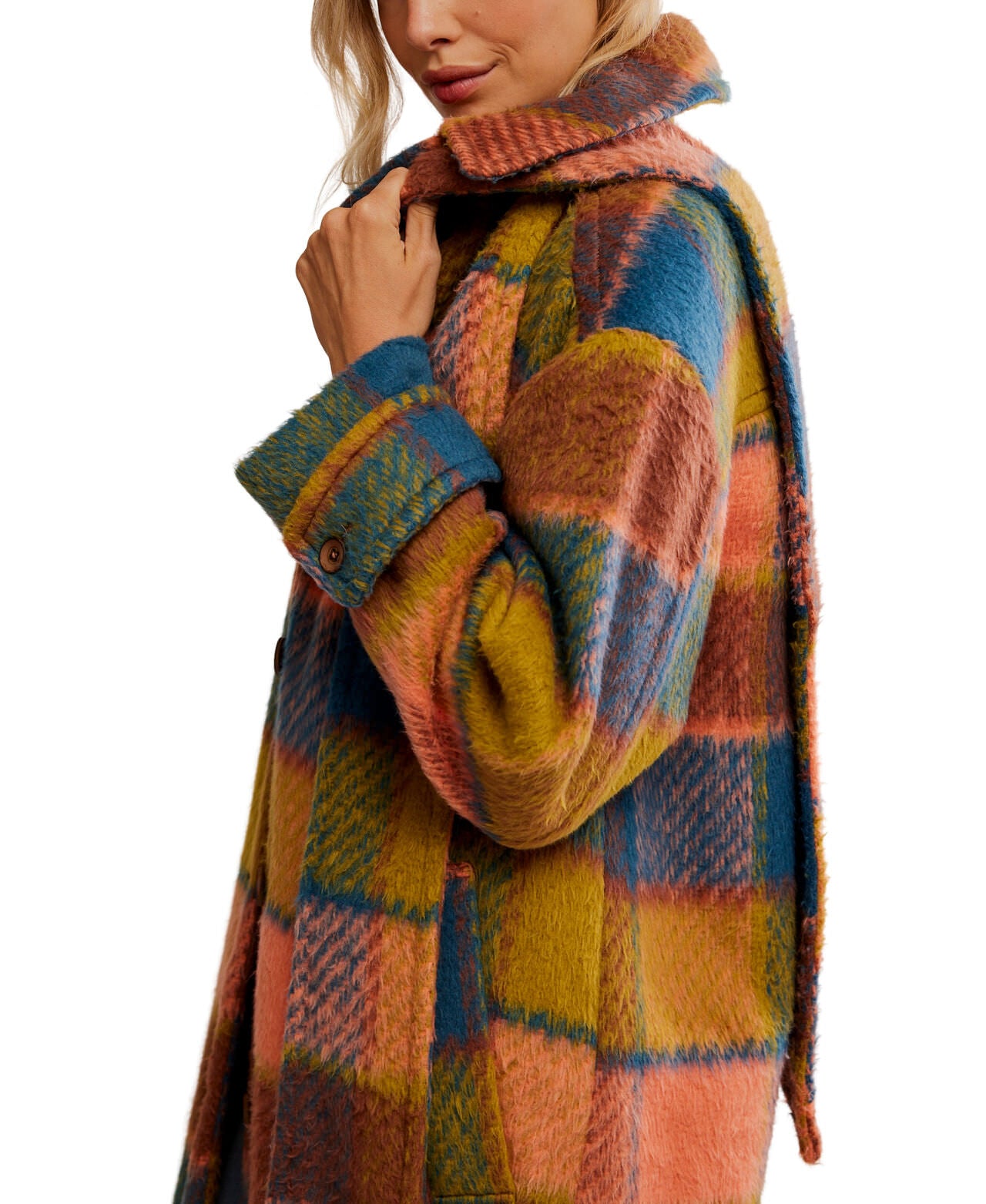 Dalton Woolen Coat - Coral - Free People