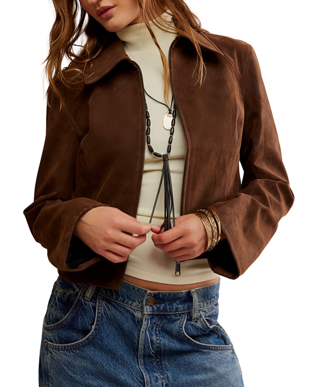 River Vegan Jacket - Double Espresso - Free People
