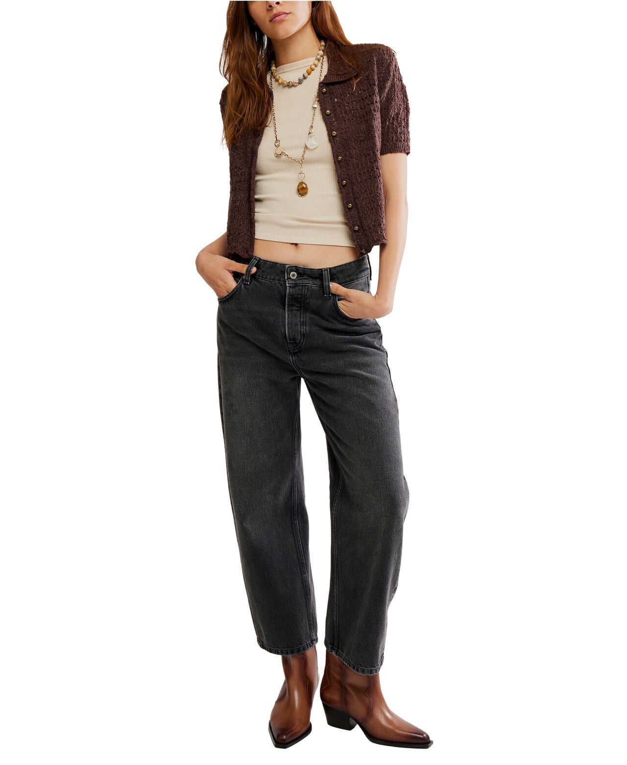 Daylight Cardigan - French Chocolate - Free people