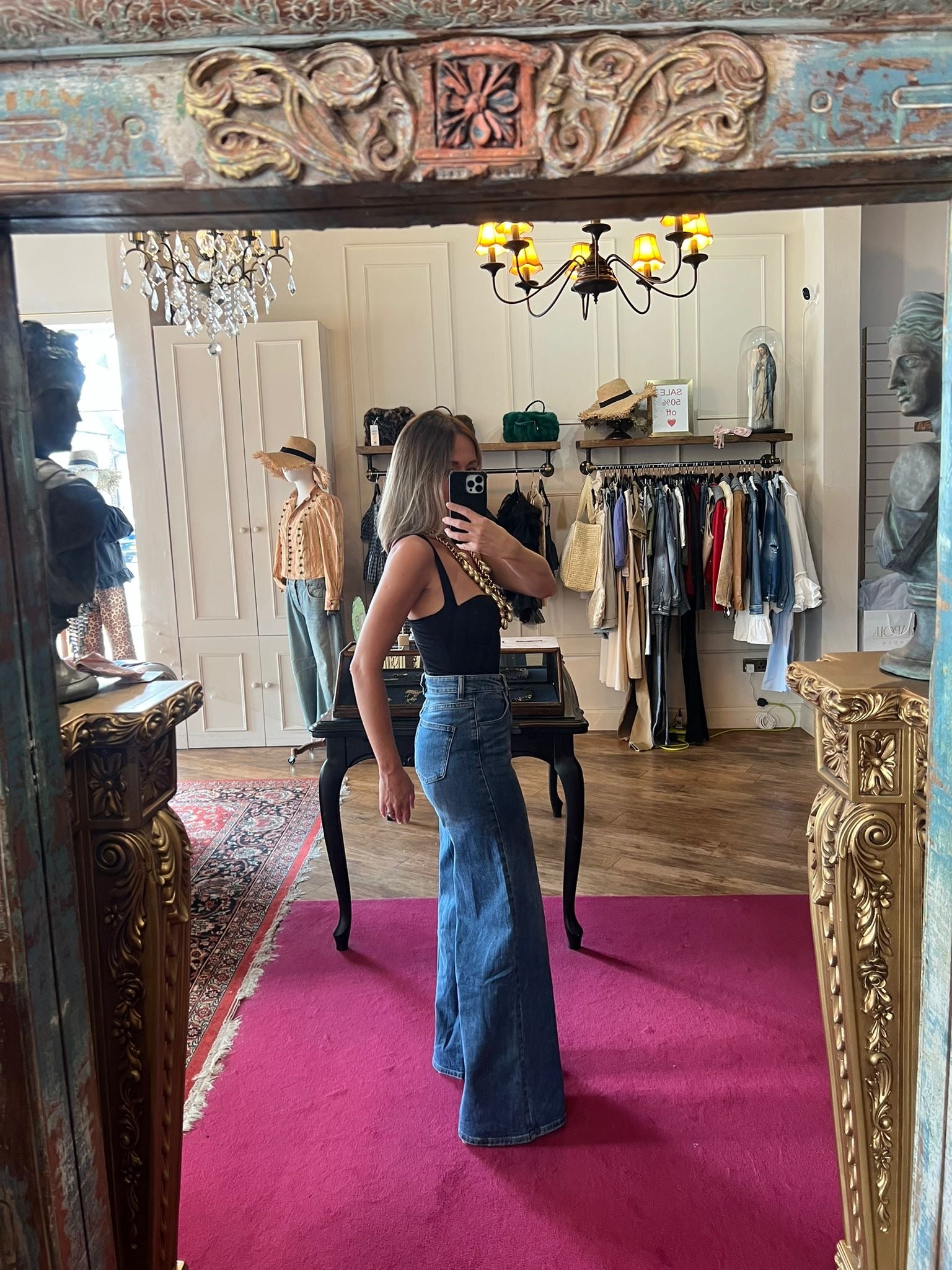 Eloise High Waisted Wide Leg Jeans